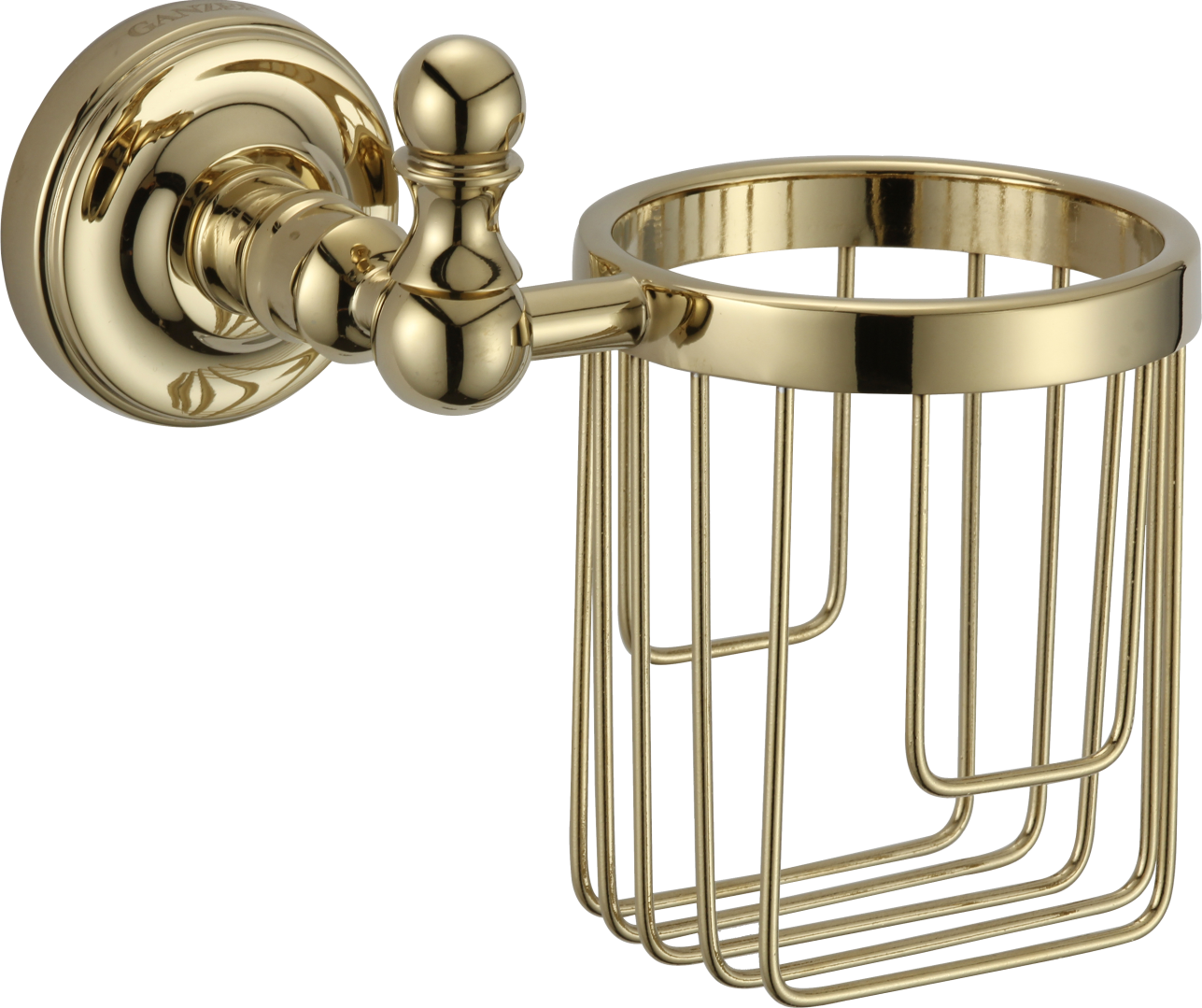 31038-E Держатель для освежителя (ЗОЛОТО) GANZER (20/1шт)