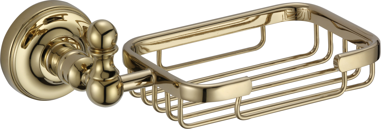 31022-E Мыльница настенная решётка (ЗОЛОТО) GANZER (20/1шт)