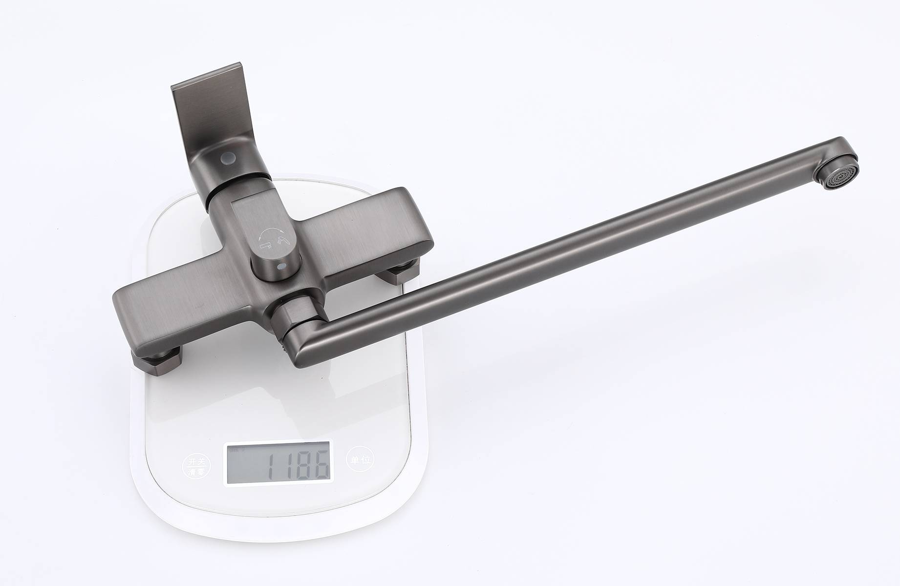 22019-P Смеситель для ванны (ГРАФИТ) HANSEN  (10/1шт)