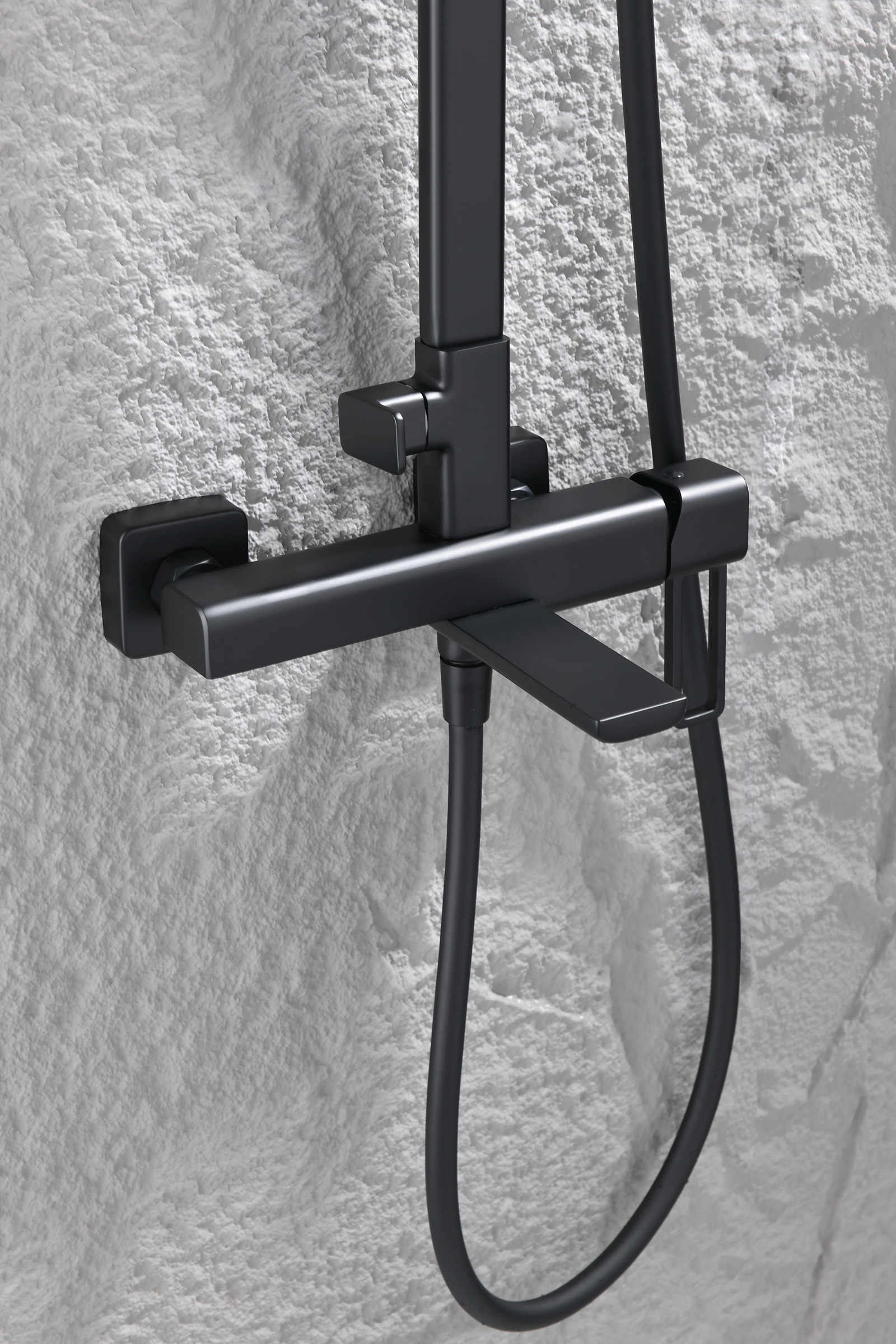 12163-C Душевая система (ЧЕРНЫЙ) GANZER (5/1шт)