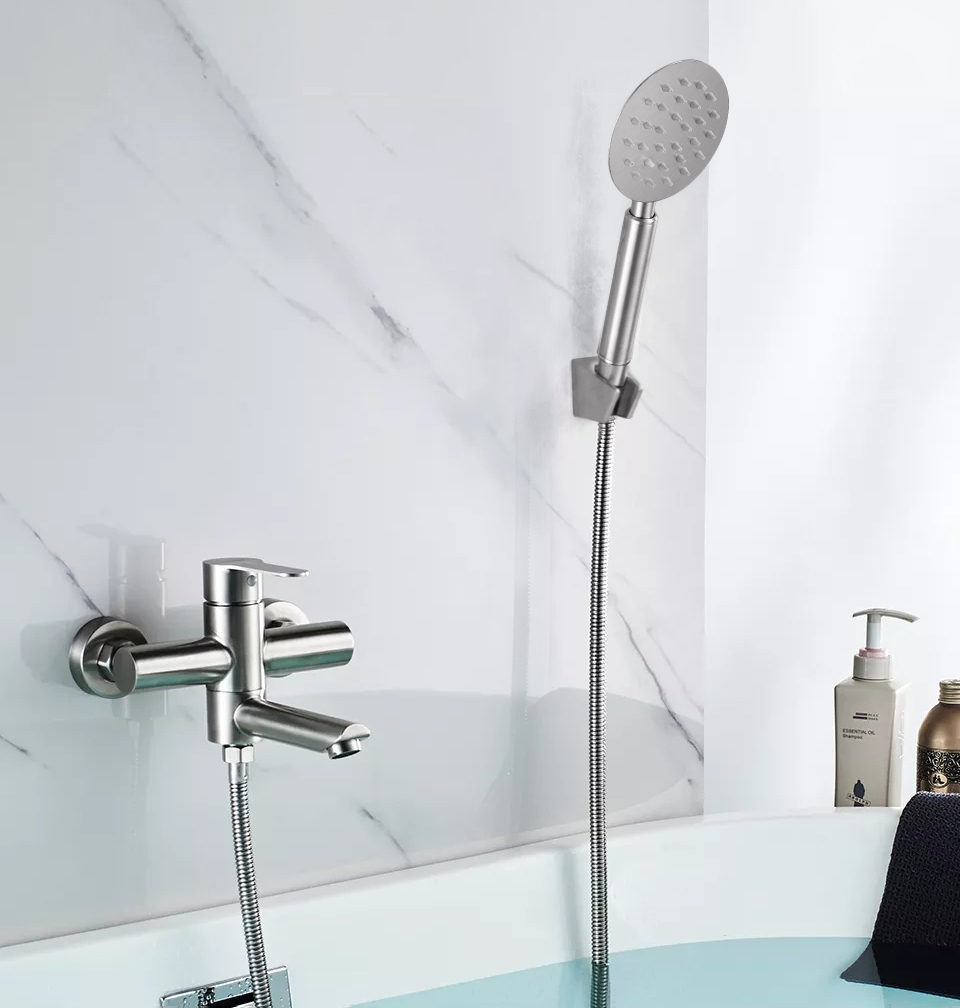 30032-G Смес. од. из НЕРЖ. для ванны (САТИН) HANSEN  (8/1шт)