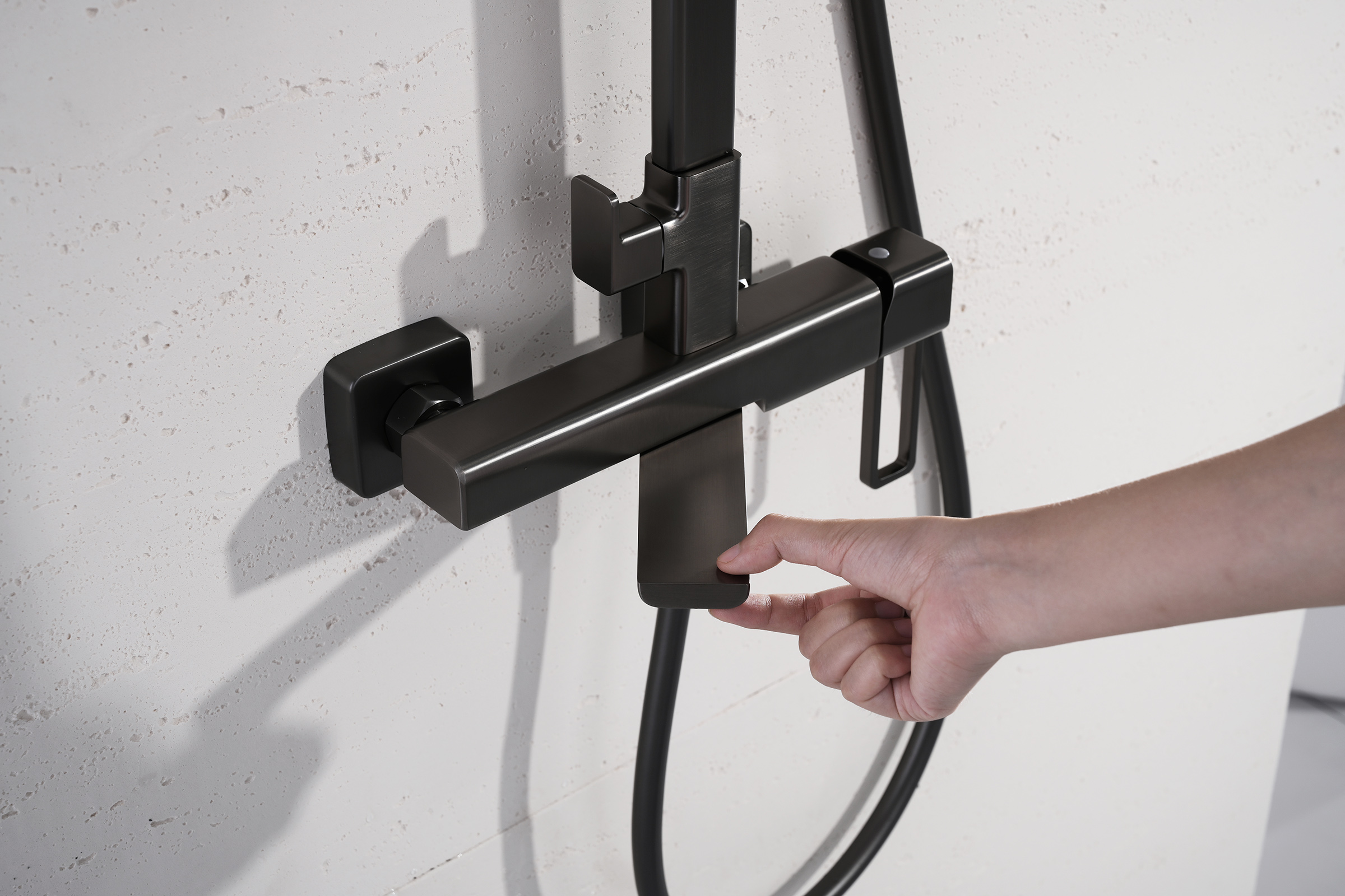 12163-Q Душевая система (ГРАФИТ) GANZER (5/1шт)