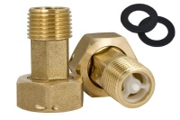 Американка   с обратным клапаном для счетчика воды 1/2ш х 3/4г  (200/10шт)