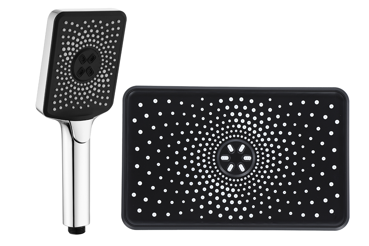 HT3022  Набор леек (троп.+ручная, ХРОМ) HANSEN (40/1шт)