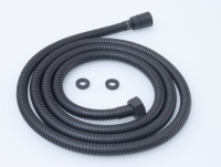 Шланг для душа 200см МЕЛ. ОПЛ.  (в кор., 360°,ЧЕРНЫЙ) ViEiR  (50/1шт)