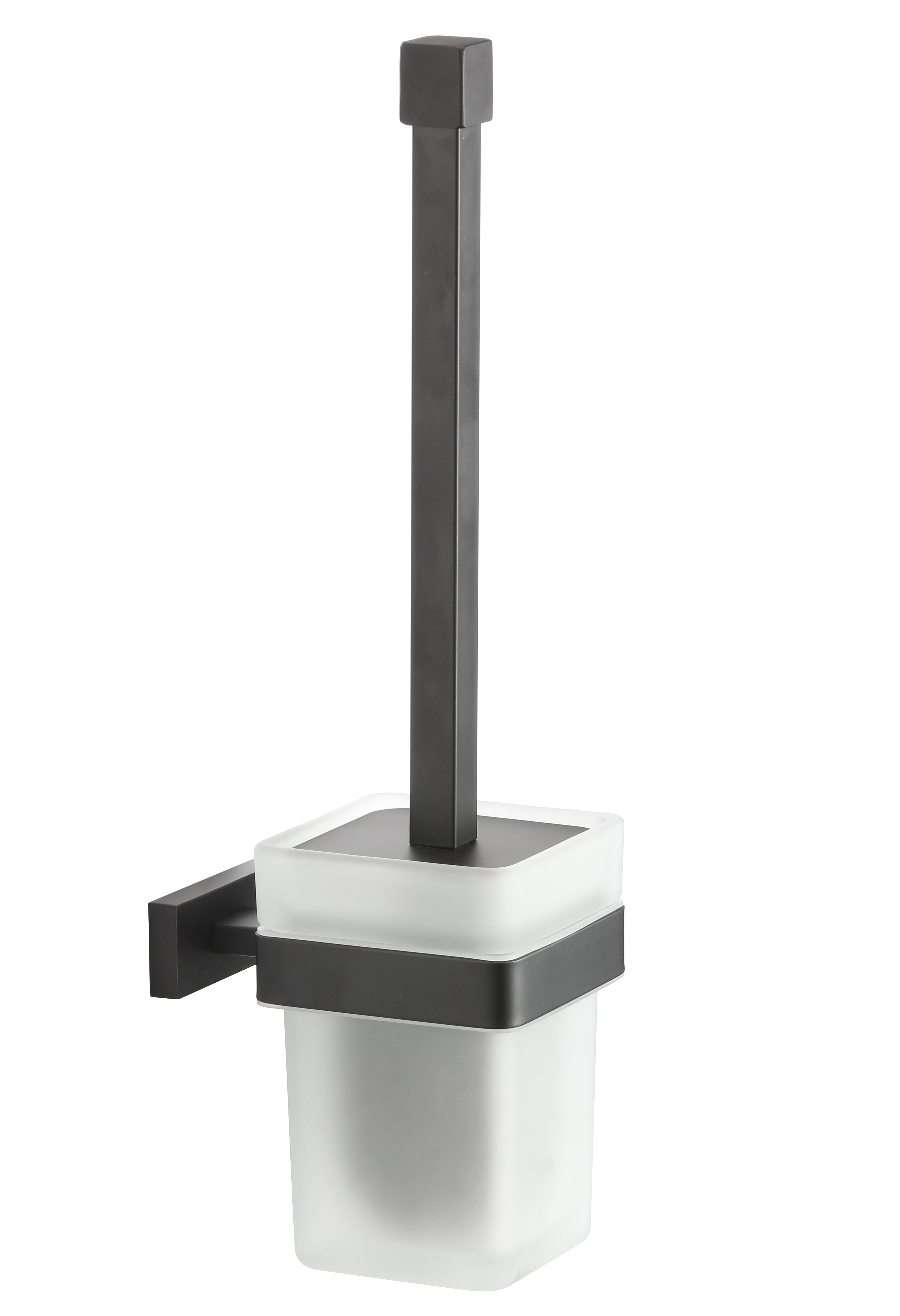 88090-C Ершик настенный стекло (ЧЕРНЫЙ)  GANZER (10/1шт)