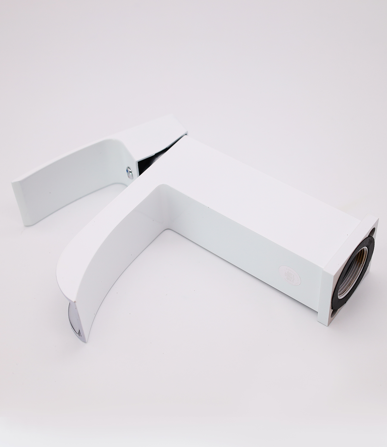 44014-F Смеситель для умыв. белый (ВОДОПАД) GANZER  (10/1шт) Л/К