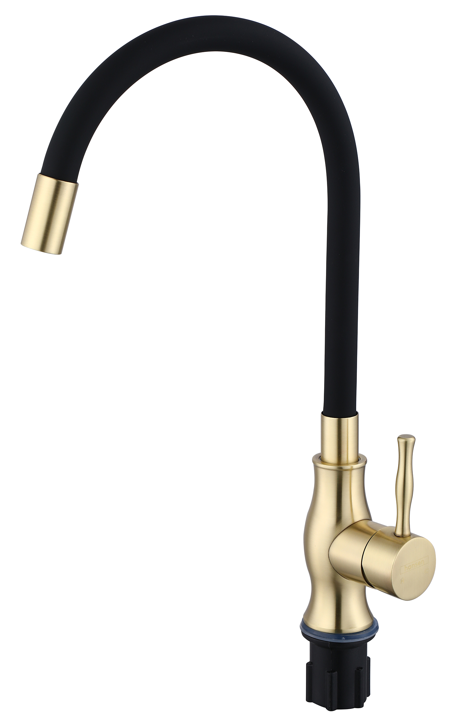 59032-DC Смес. из НЕРЖ. для кух. (БРОНЗА с гиб. чер. изл.) HANSEN  (20/1шт)