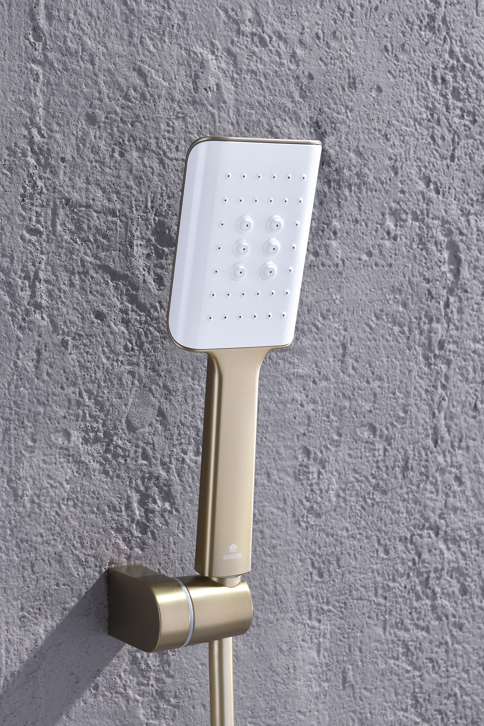 02165-S Смеситель встраиваемый для душа с 3-функ. (Мат. Золото) GANZER (6/1шт)