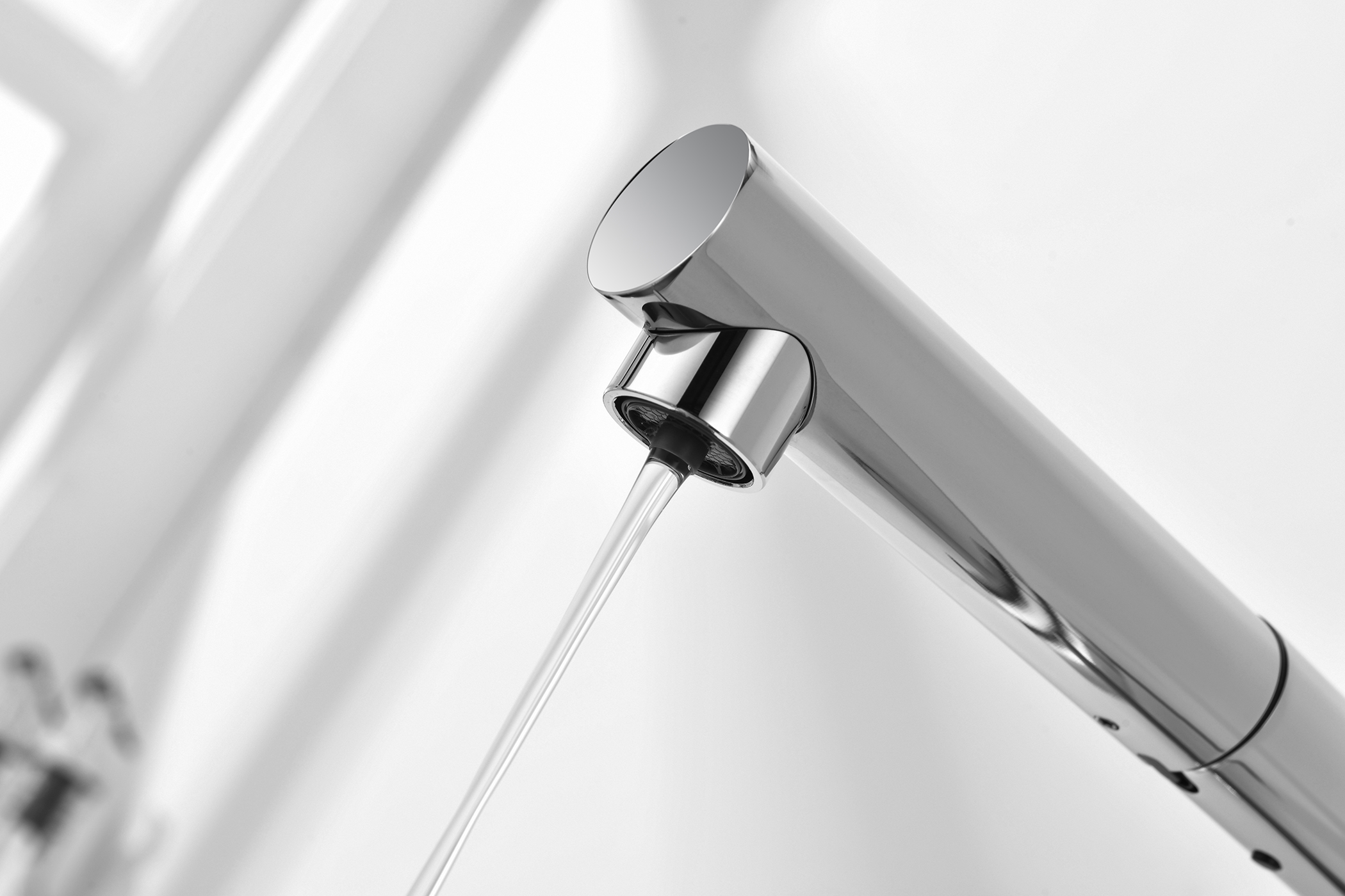 16036 Смес. од. для кухни с ВЫД. лейкой и подк. ФИЛЬТ. (ХРОМ)  GANZER (10/1шт)