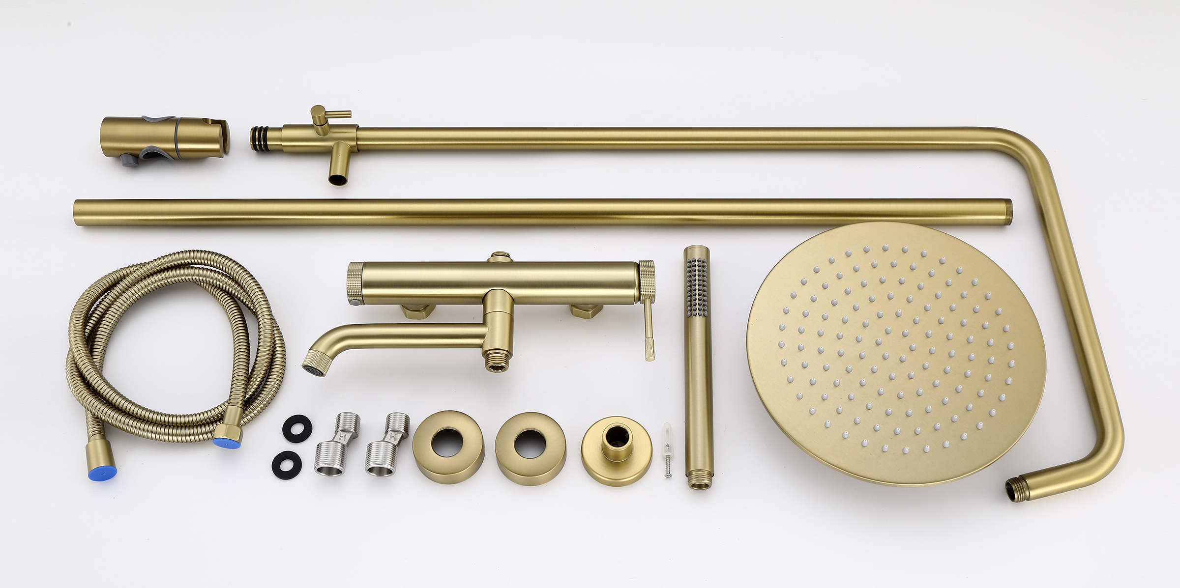 33098-D Однорукий душевой релинг (Мат. Золото)  HansenPRO  (5/1шт)