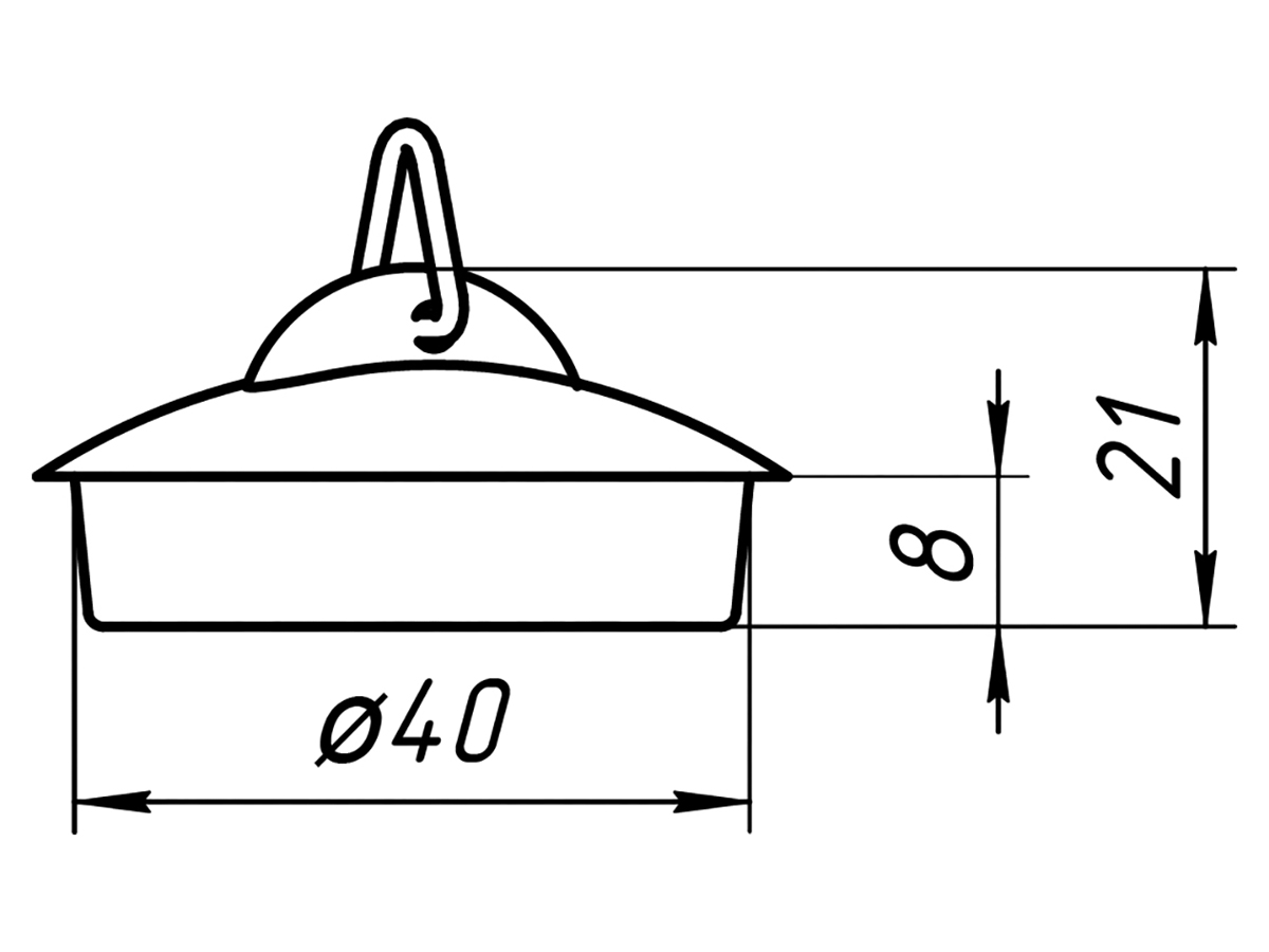 АНИ  M400  Пробка для сифона  1"1/4 (в упак. 25шт)
