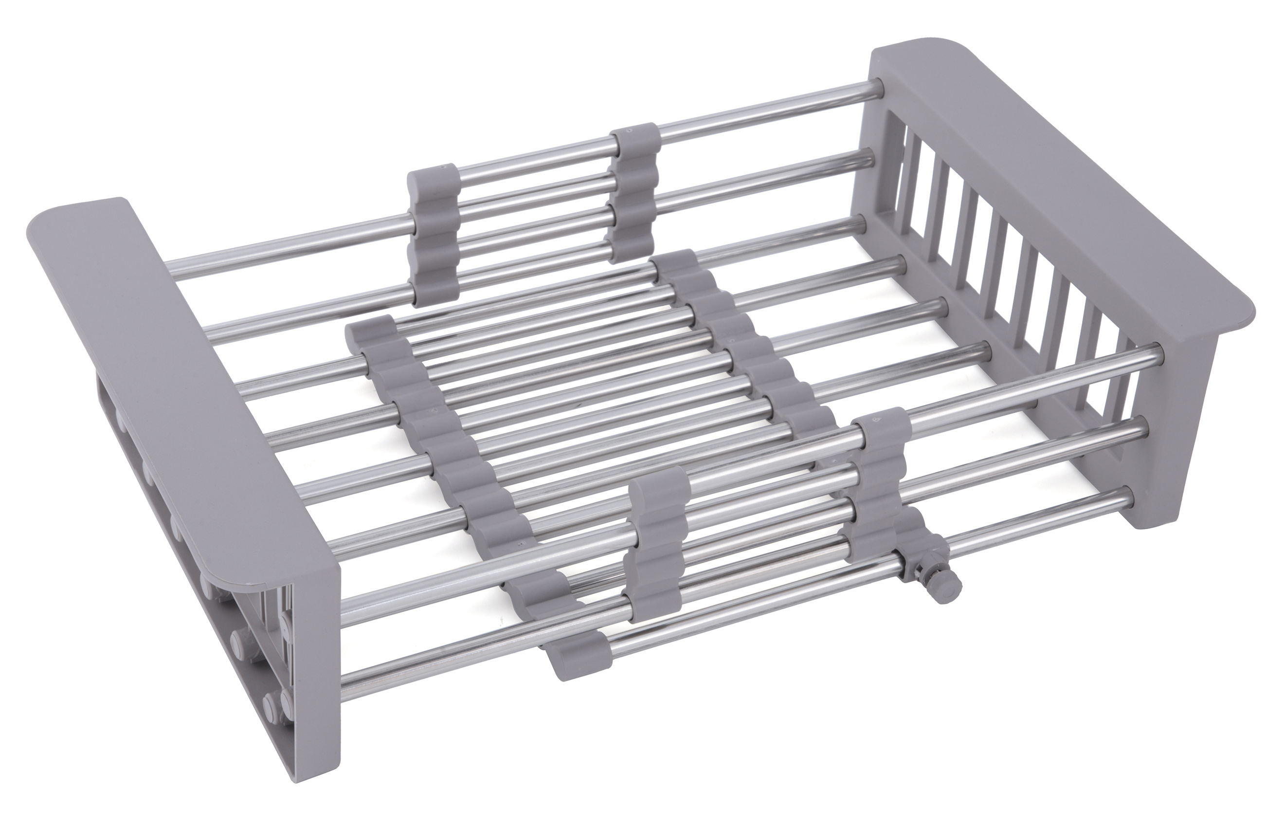 Коландер для мойки, раздвижной (СЕРЫЙ) HANSEN  (30/1шт)