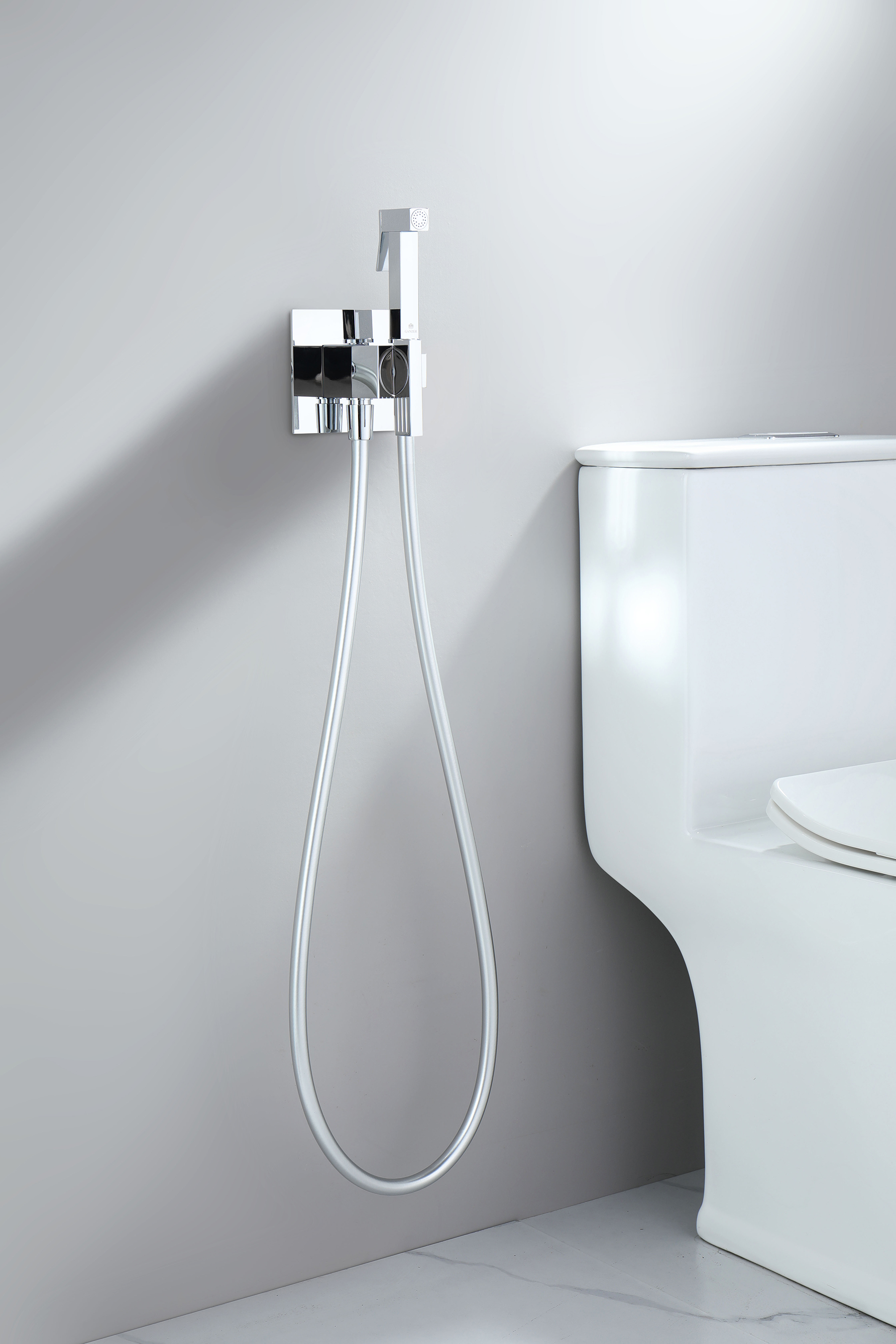 01157 Смеситель встраиваемый с ГИГ. душом (ХРОМ) GANZER (10/1шт)