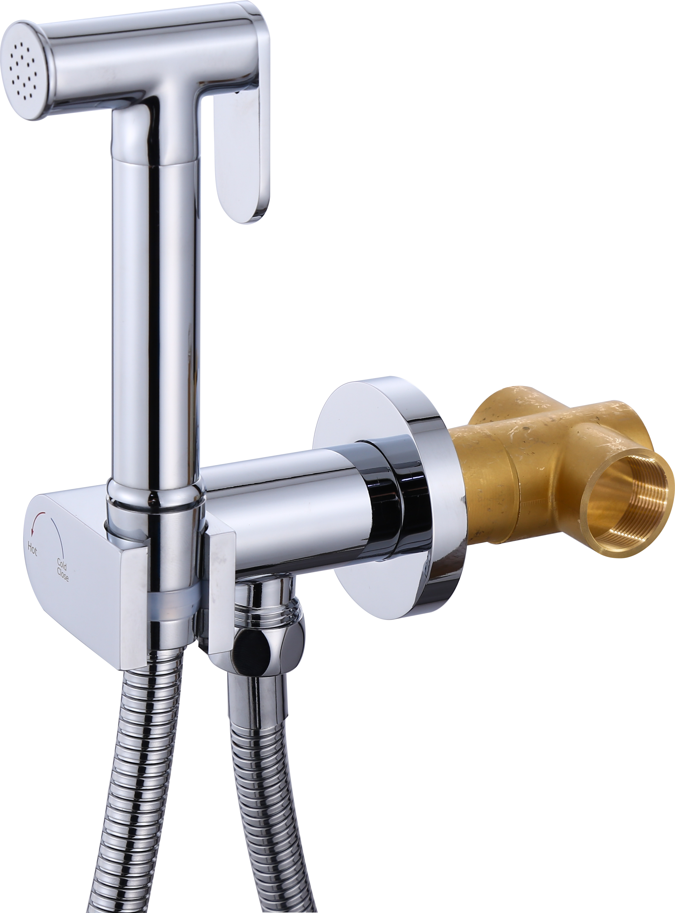 6112 Смеситель вст. для биде круглый (КОМПЛЕКТ) HANSEN (10/1шт)