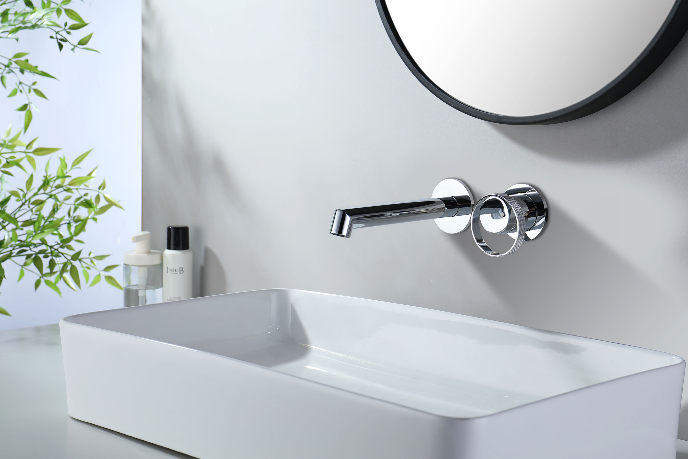 19144 Встроенный смес для рак. (ХРОМ) GANZER  (10/1шт)