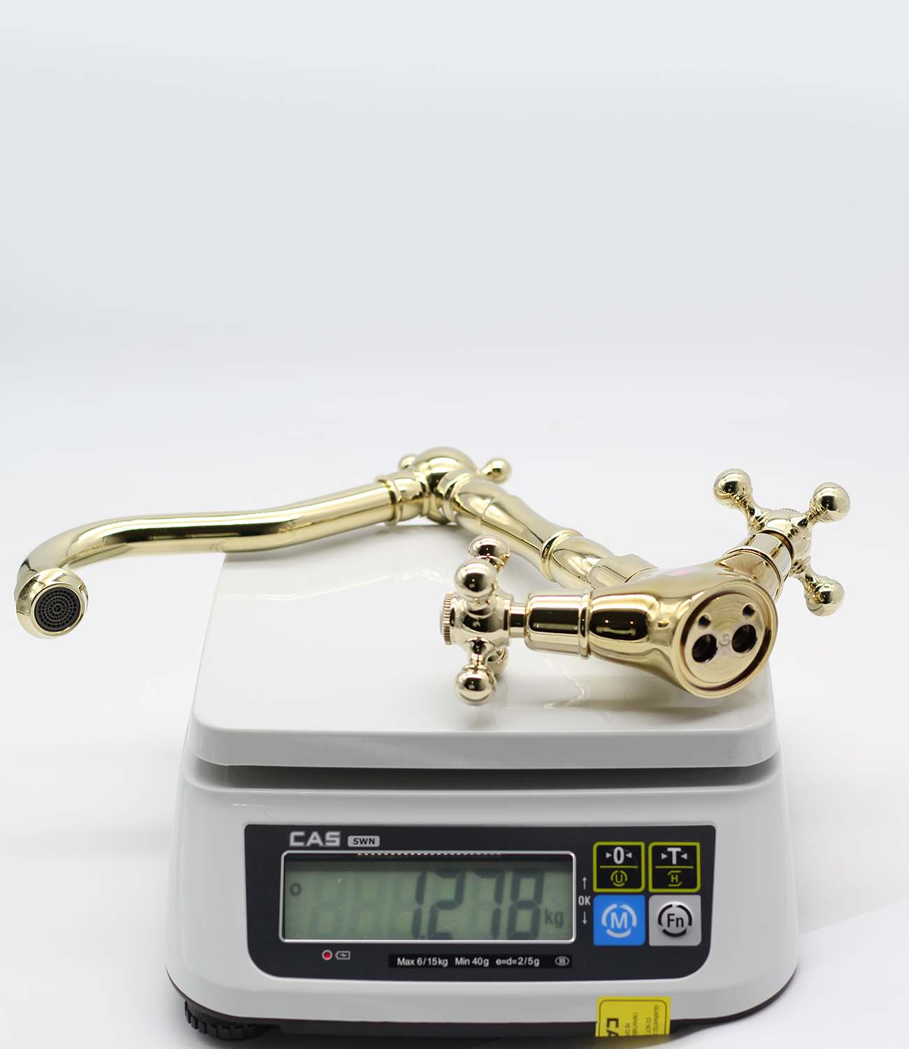 09022-E Смеситель 2-ух руч. для кухни (ЗОЛОТО) GANZER (10/1шт)