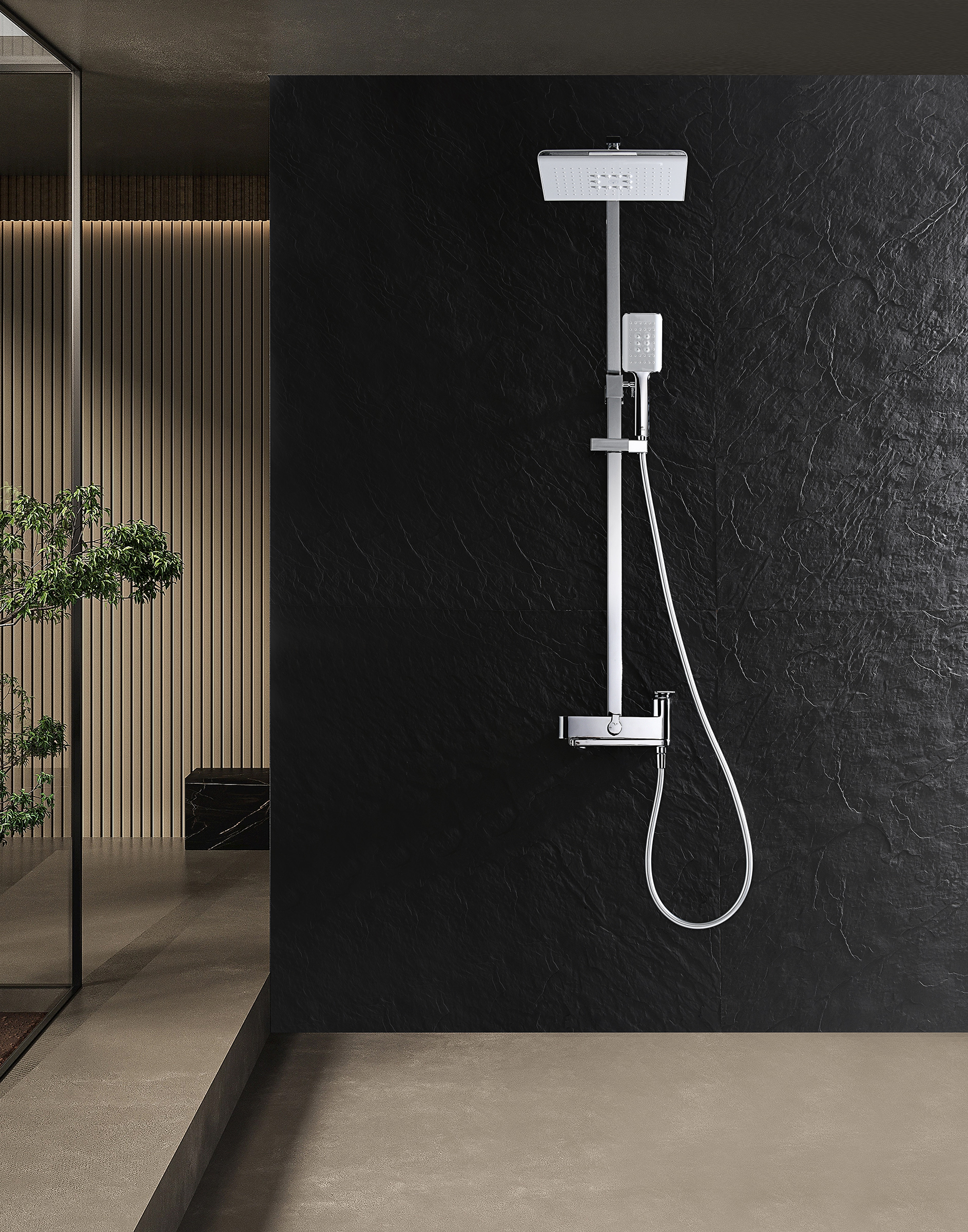 07162 Душевая система (ХРОМ) GANZER (5/1шт)