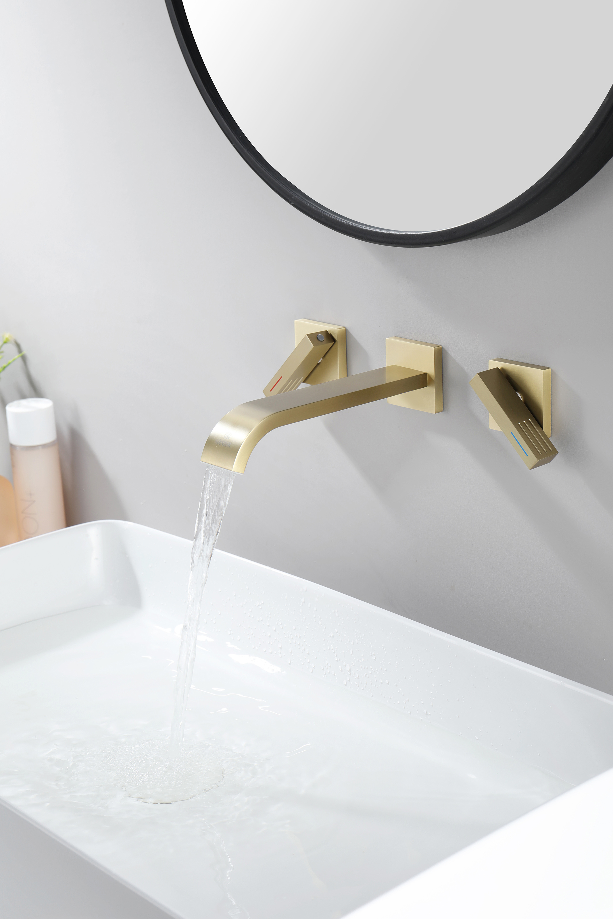 01144-S Смеситель встраиваемый для раковины (Мат. Золото) GANZER (8/1шт)