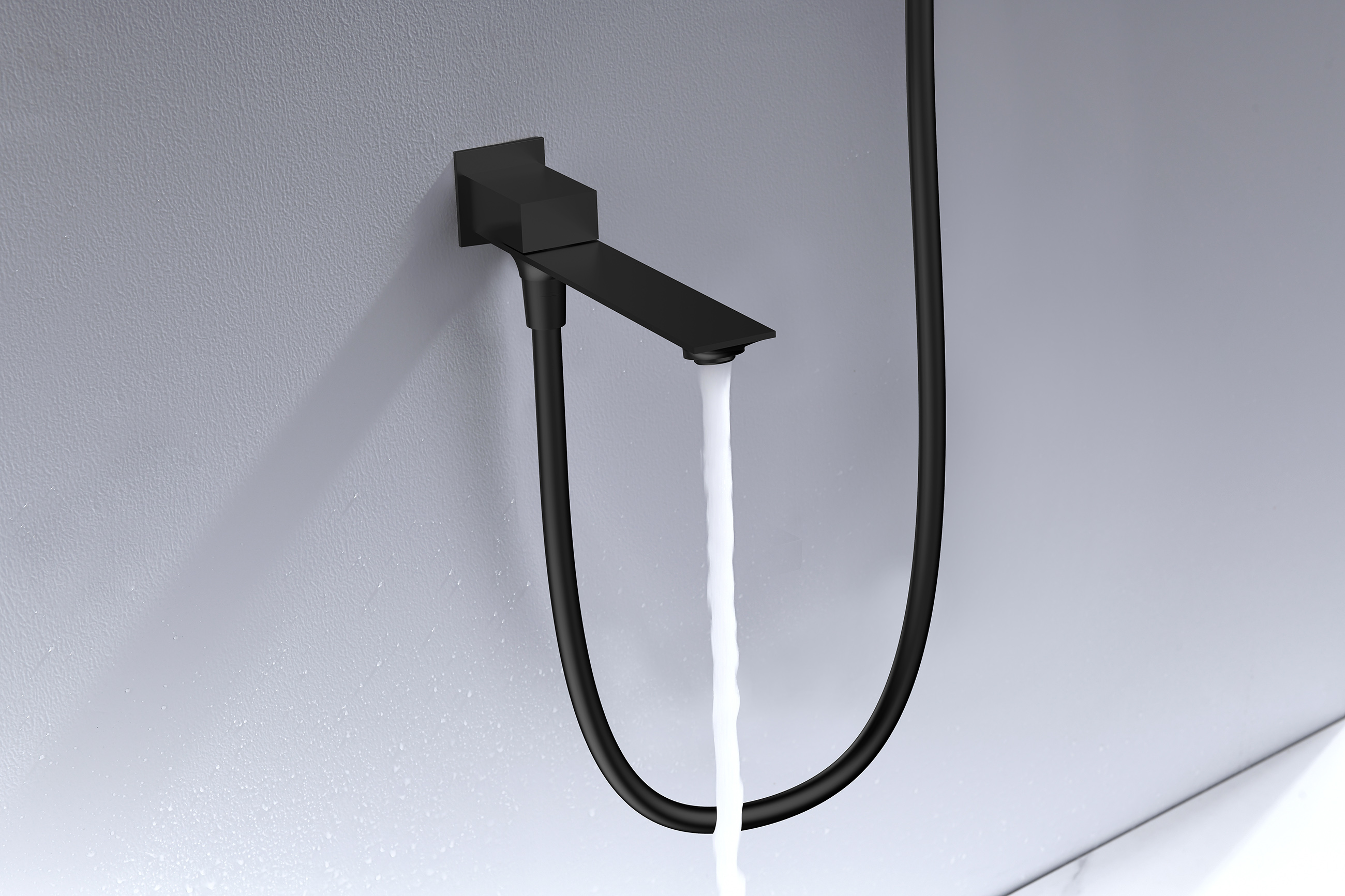 05165-C Смеситель встраиваемый для душа с 3-функ. (ЧЕРНЫЙ) GANZER (6/1шт)