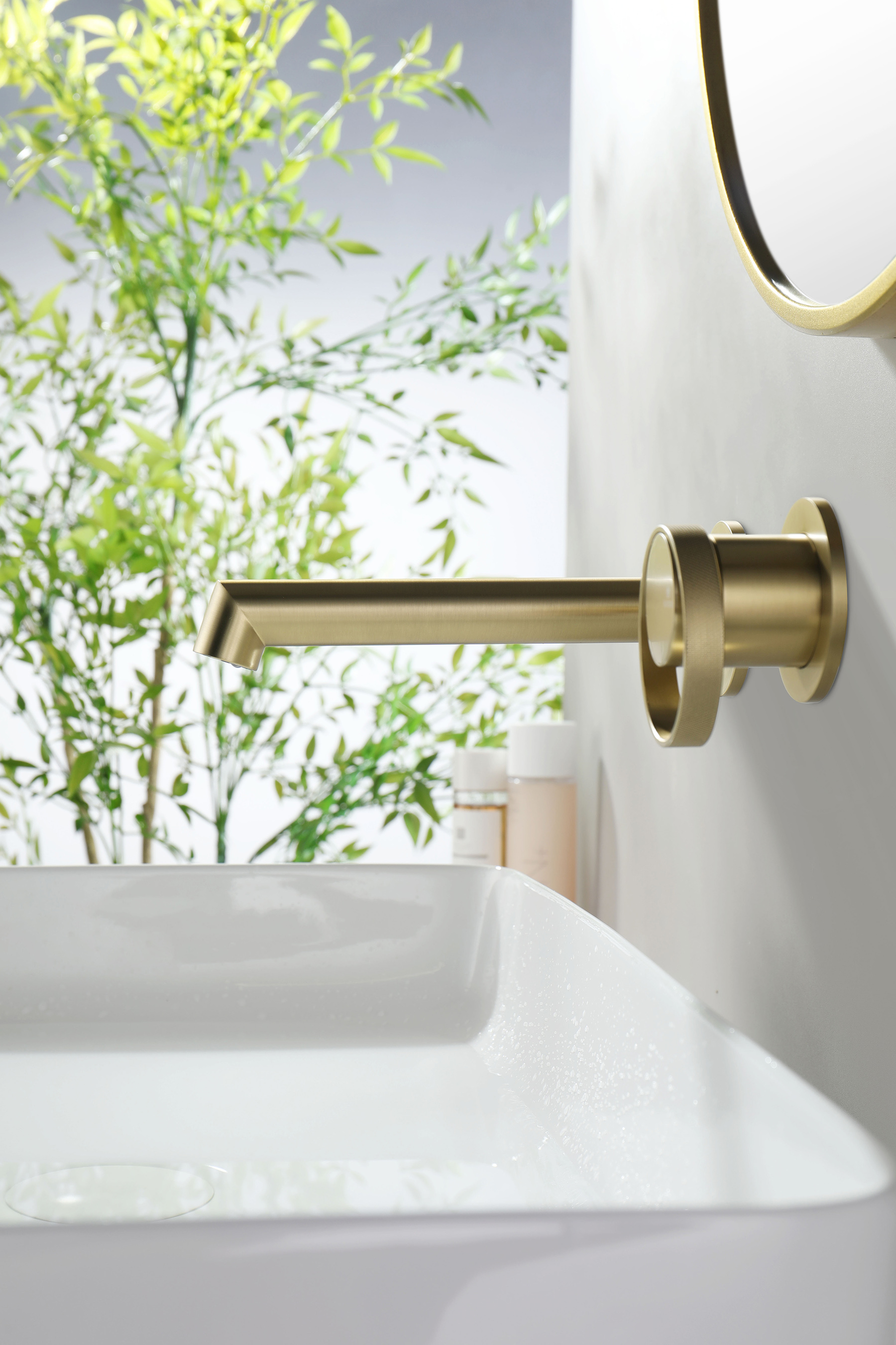 19144-S Встроенный смес для рак. (Мат. Золото) GANZER   (10/1шт) 