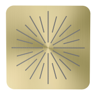 28430-S Тропическая лейка, квадрат 32см (Мат. Золото)  GANZER  (6/1шт)