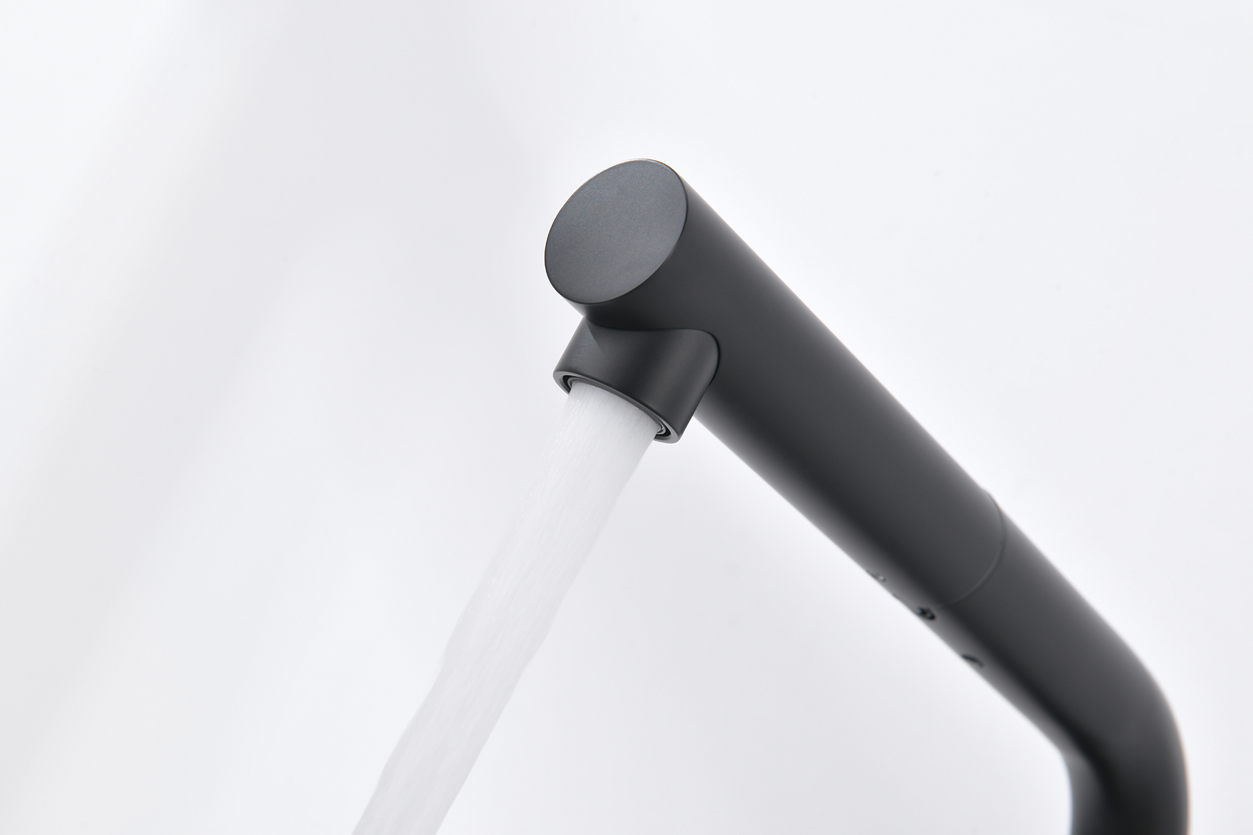 16036-C Смес. од. для кухни с ВЫД. лейкой и подк. ФИЛЬТ. (ЧЕРНЫЙ)  GANZER (10/1шт)