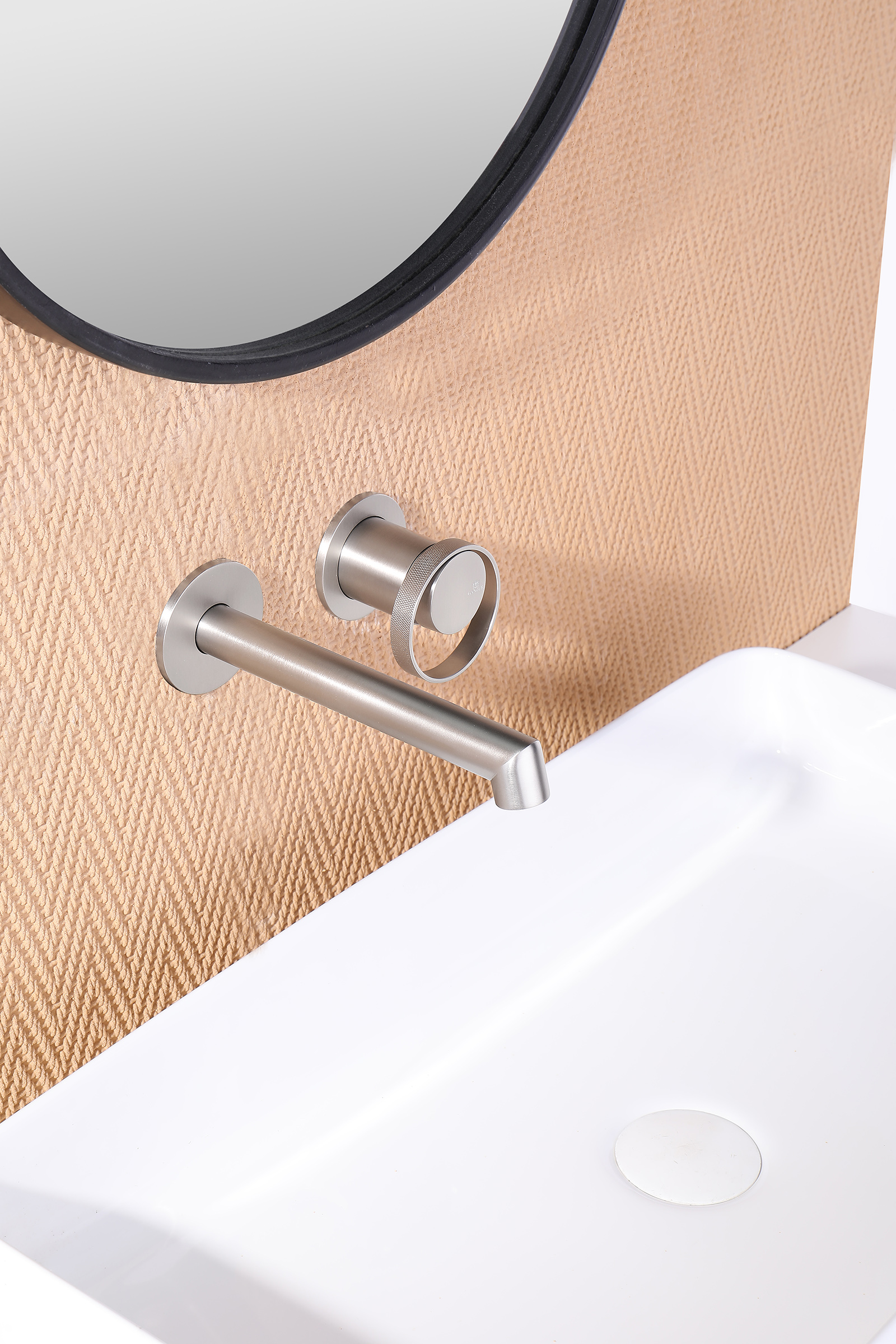 19144-G Встроенный смес для рак. (САТИН) GANZER  (10/1шт)