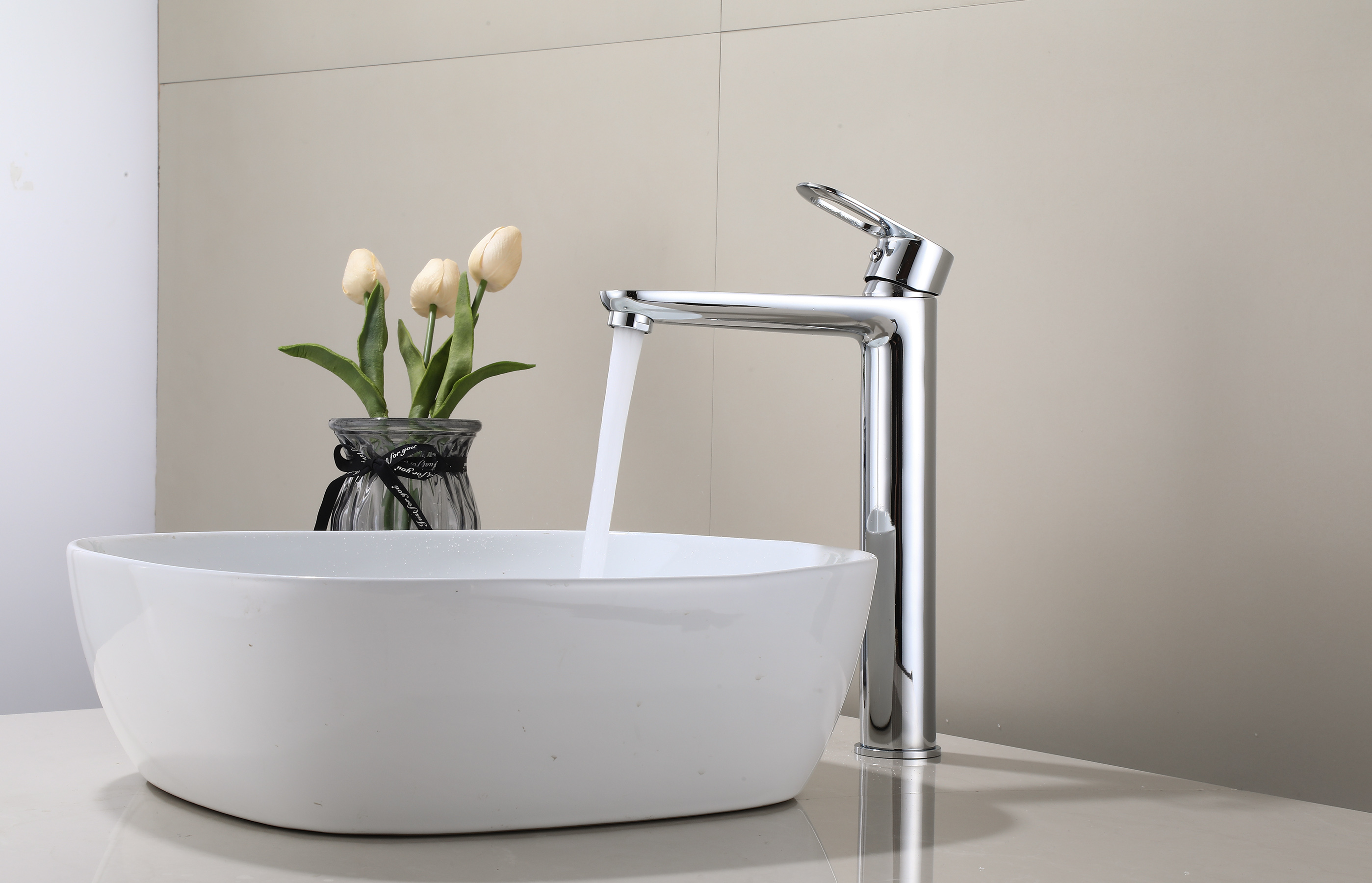 11018 Смеситель од. для раковины-чаши (ХРОМ) HANSEN (10/1шт)