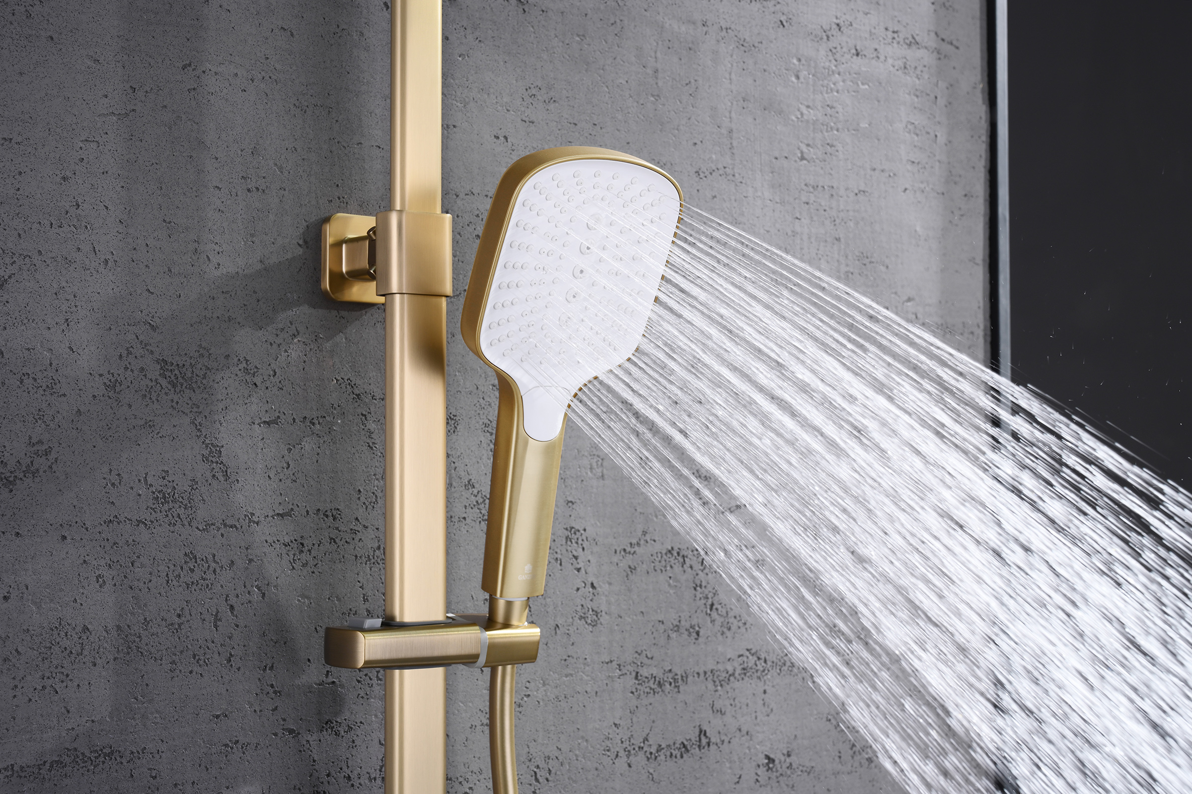 12163-S Душевая система (Мат. Золото) GANZER (5/1шт)