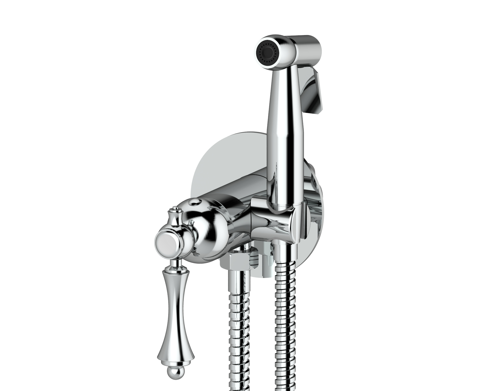 77157 Комплект встраива. для биде (ХРОМ) GANZER (10/1шт)