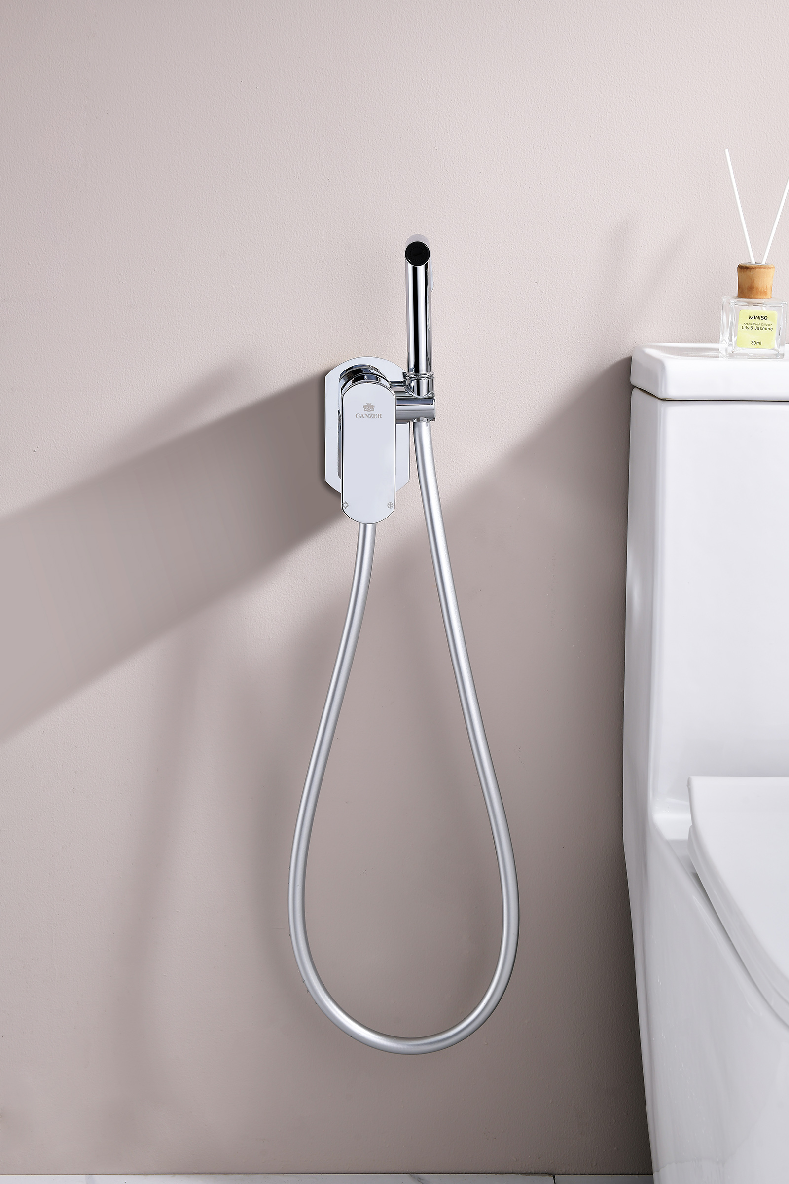 06157 Смеситель встраиваемый с ГИГ. душем (ХРОМ) GANZER (10/1шт)