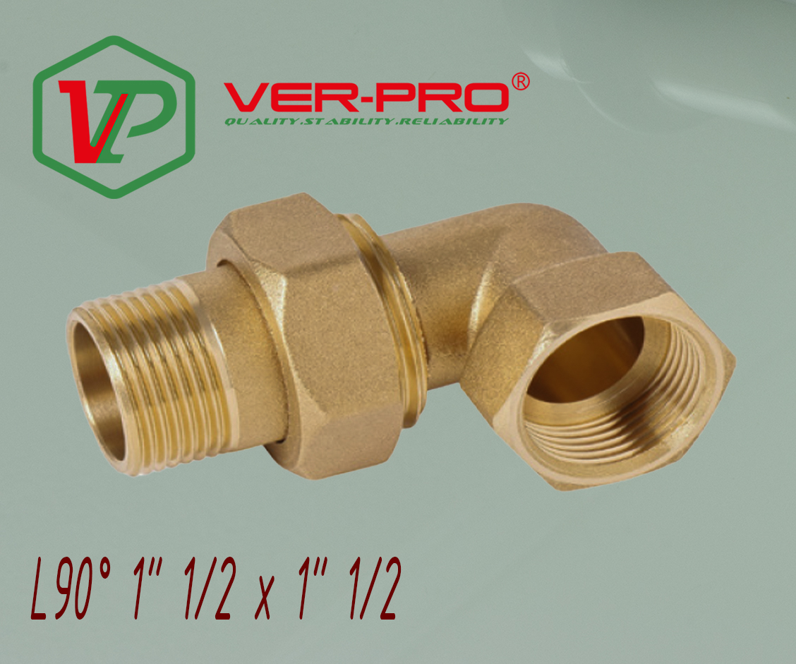 Угловая американка латун 1"1/2 г. х  1"1/2 ш. ViEiR  (18/1шт)