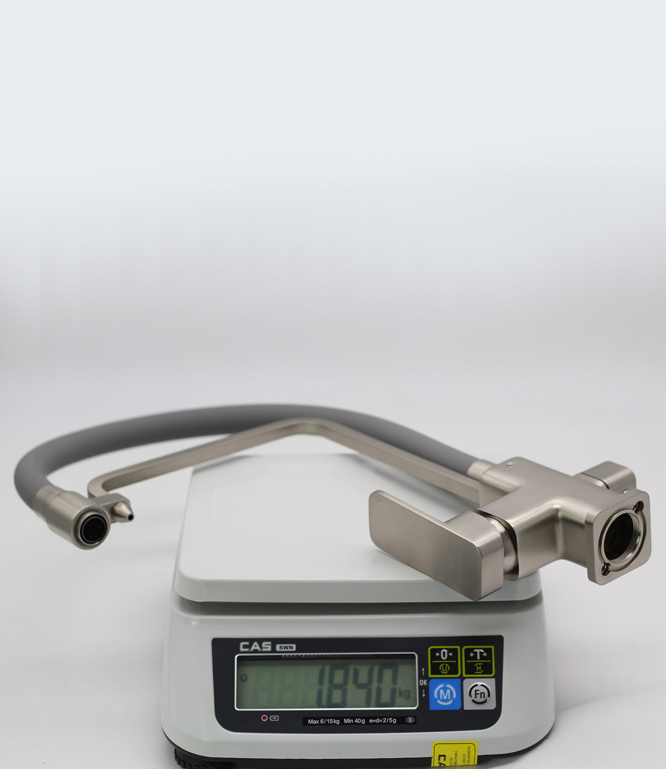 12126-GH Смес. для кухни с гибким шлангом и под фильтр (сат.сер.)  GANZER (10/1шт) Л/К