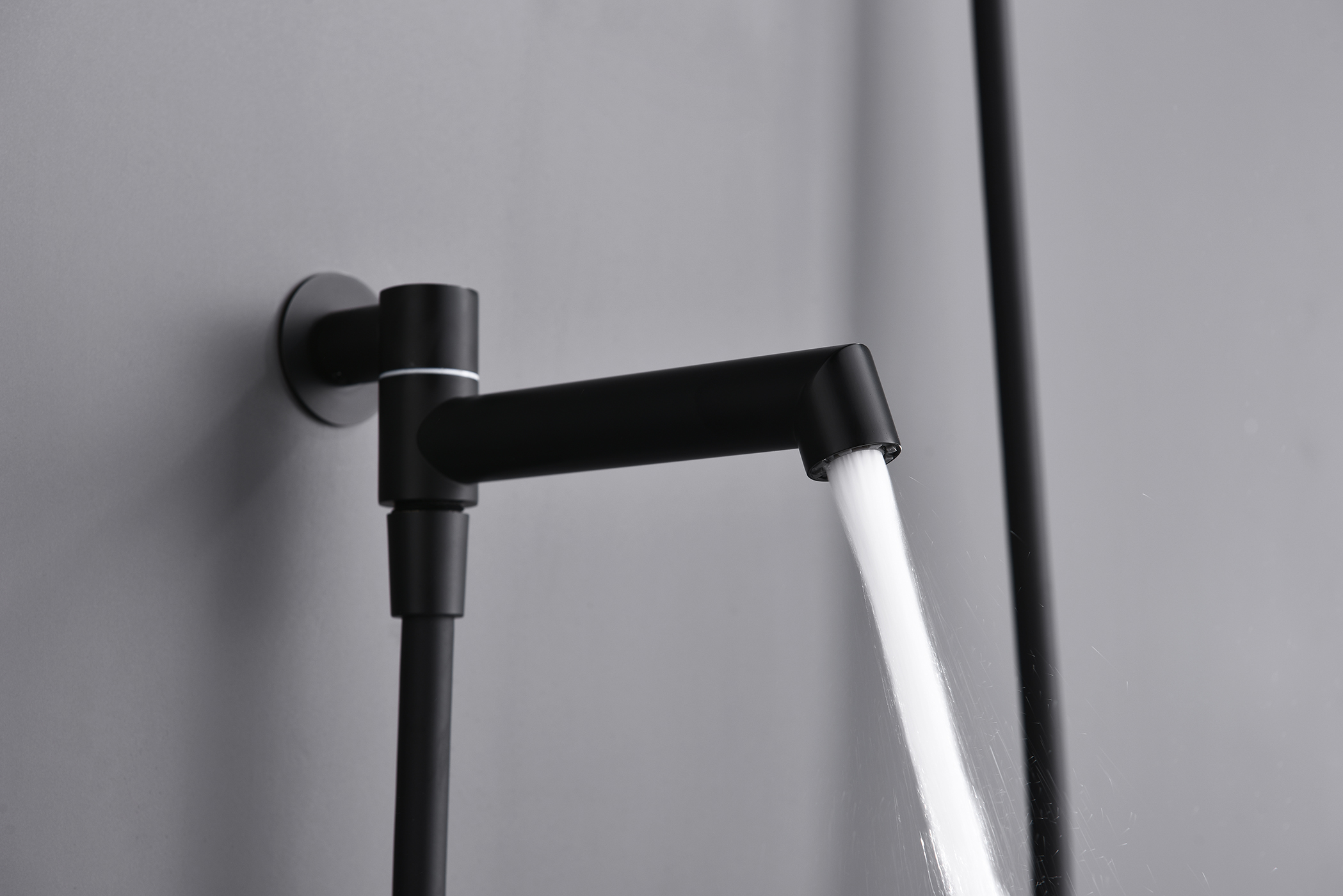 19165-C Смеситель встраиваемый для душа с 3-функ. (ЧЕРНЫЙ) GANZER (6/1шт)