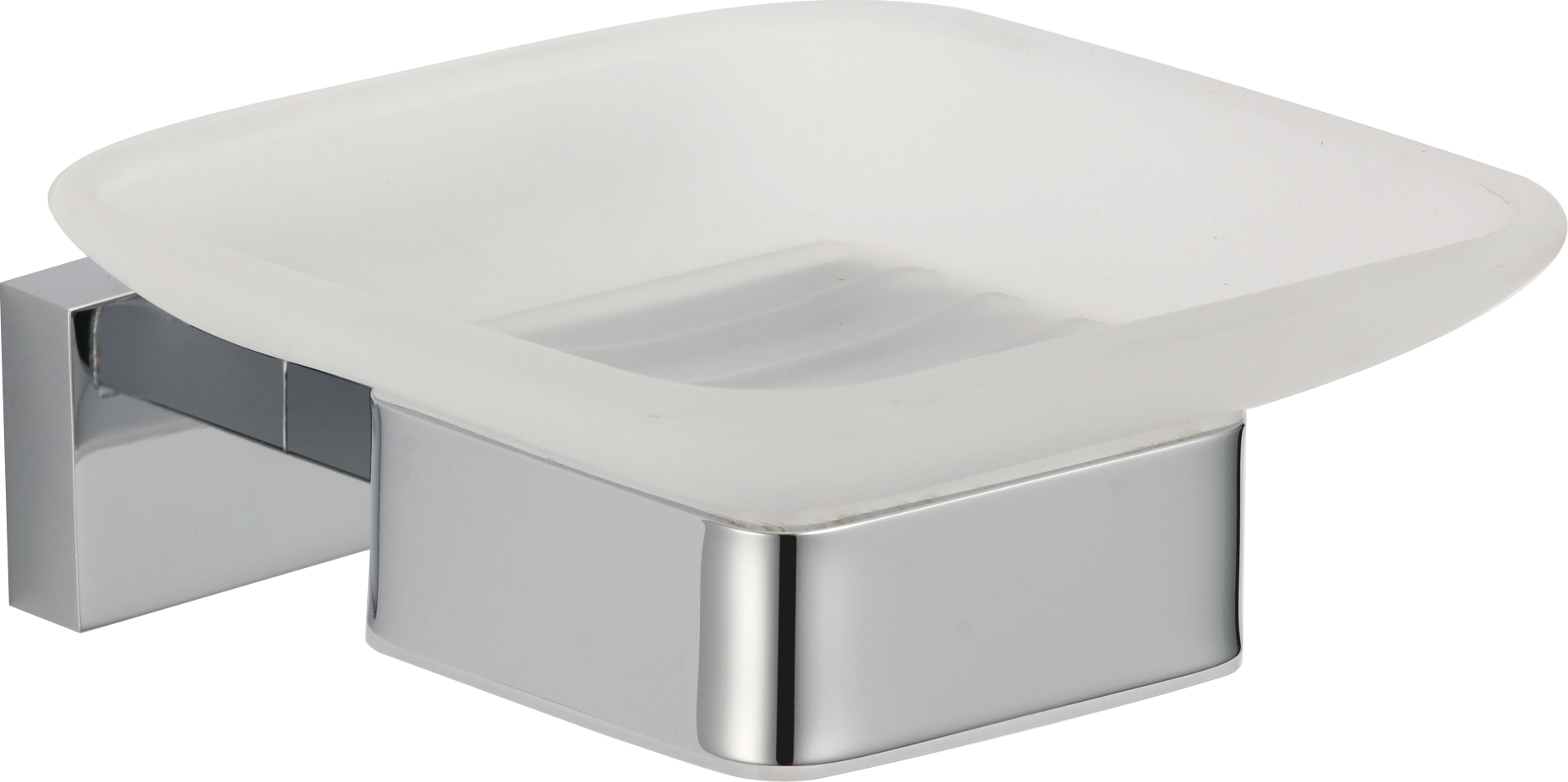 88020 Мыльница стекло "настенный" (ХРОМ) GANZER (20/1шт)