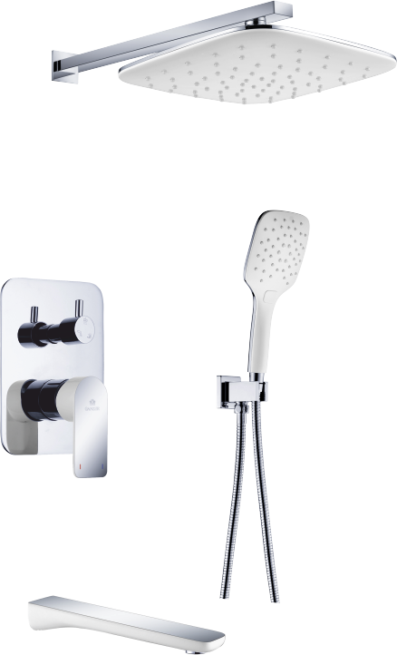 21065-F Встроенный смес для душа с 3-функ. GANZER  (4/1шт) Л/К