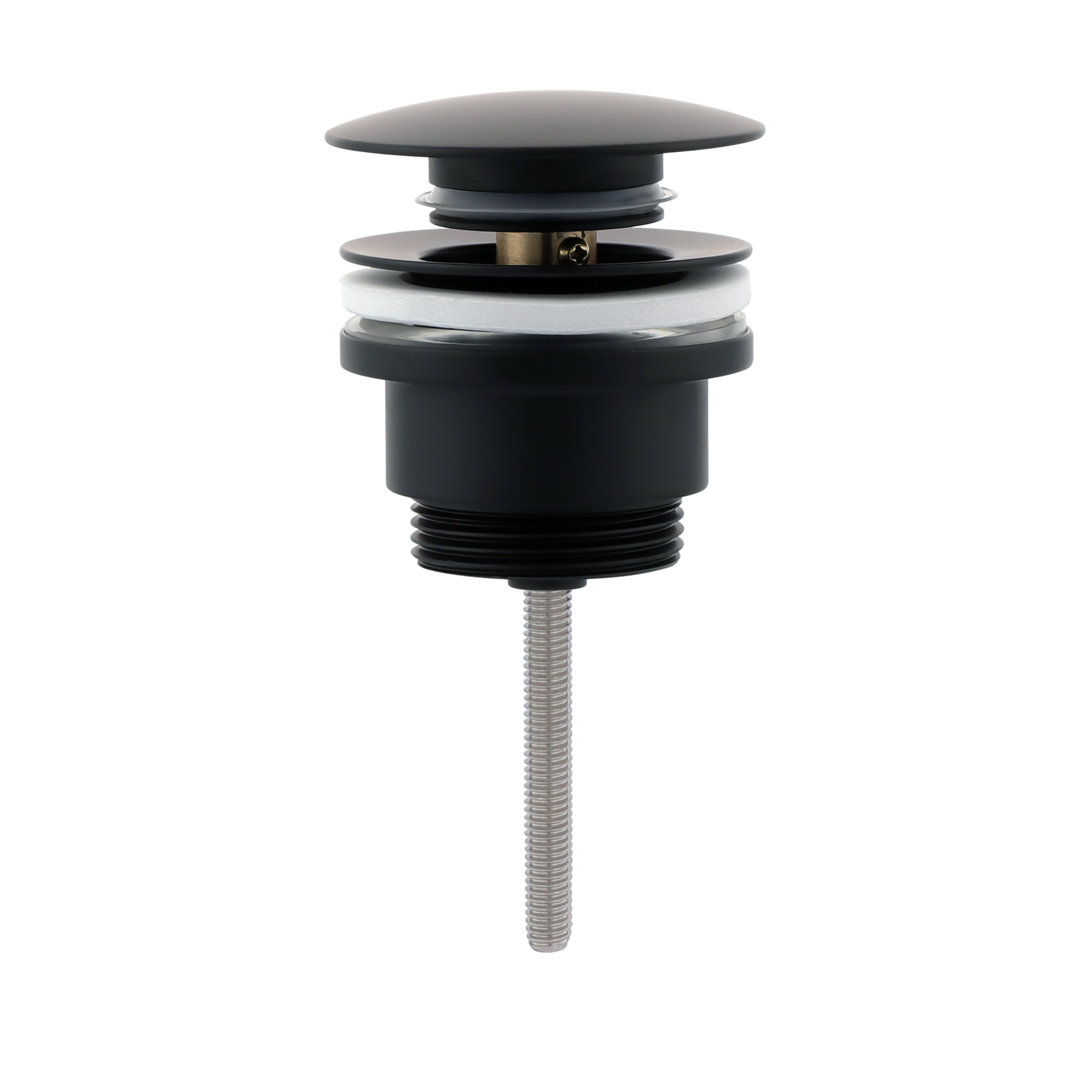 Донный клапан универсал. (ЧЕРНЫЙ)  GANZER  (50/1шт)