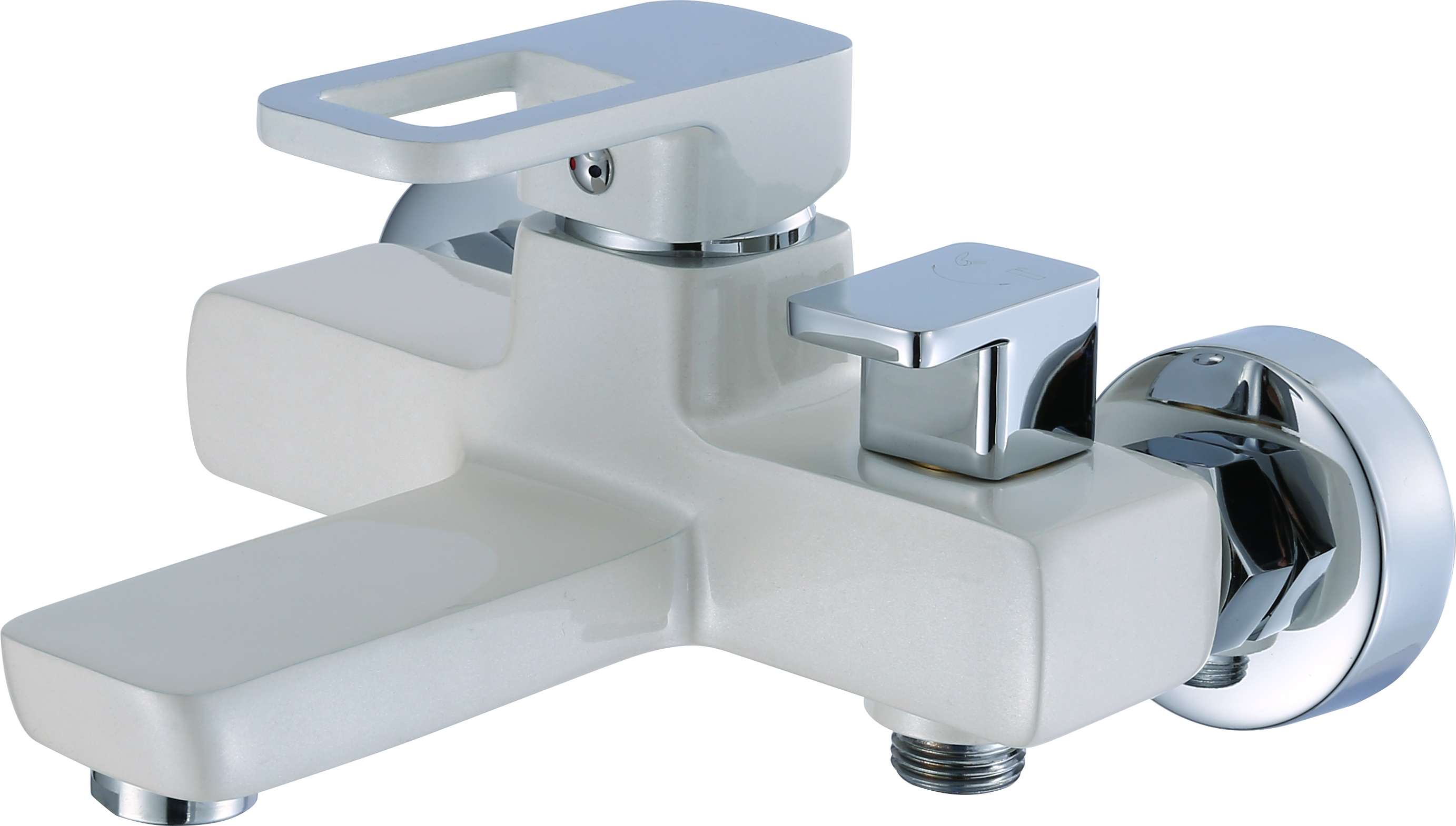 30008-F Смеситель для ванны (БЕЛЫЙ) HANSEN (10/1шт)