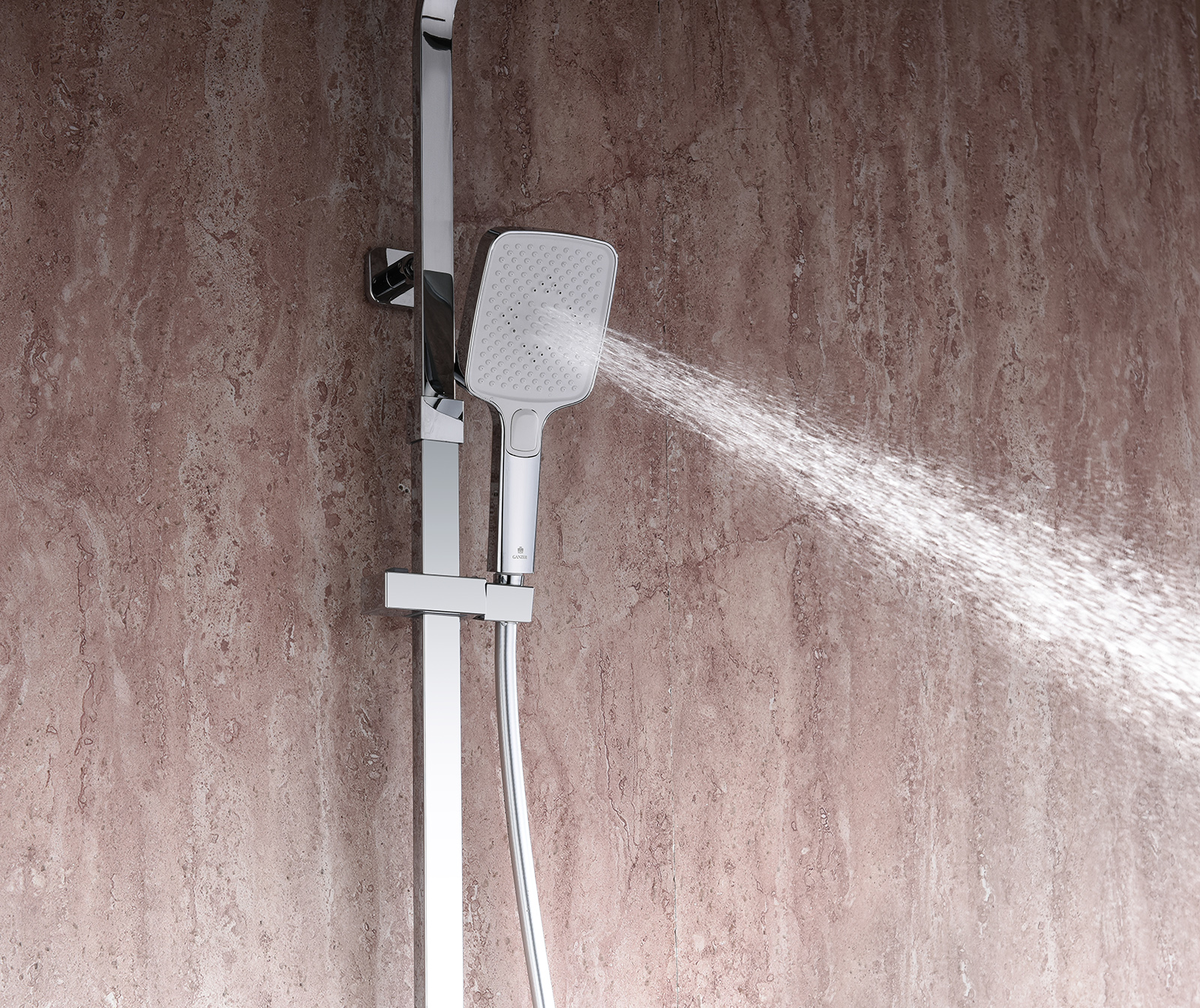 44161-F Душевая система (БЕЛЫЙ) GANZER (5/1шт)