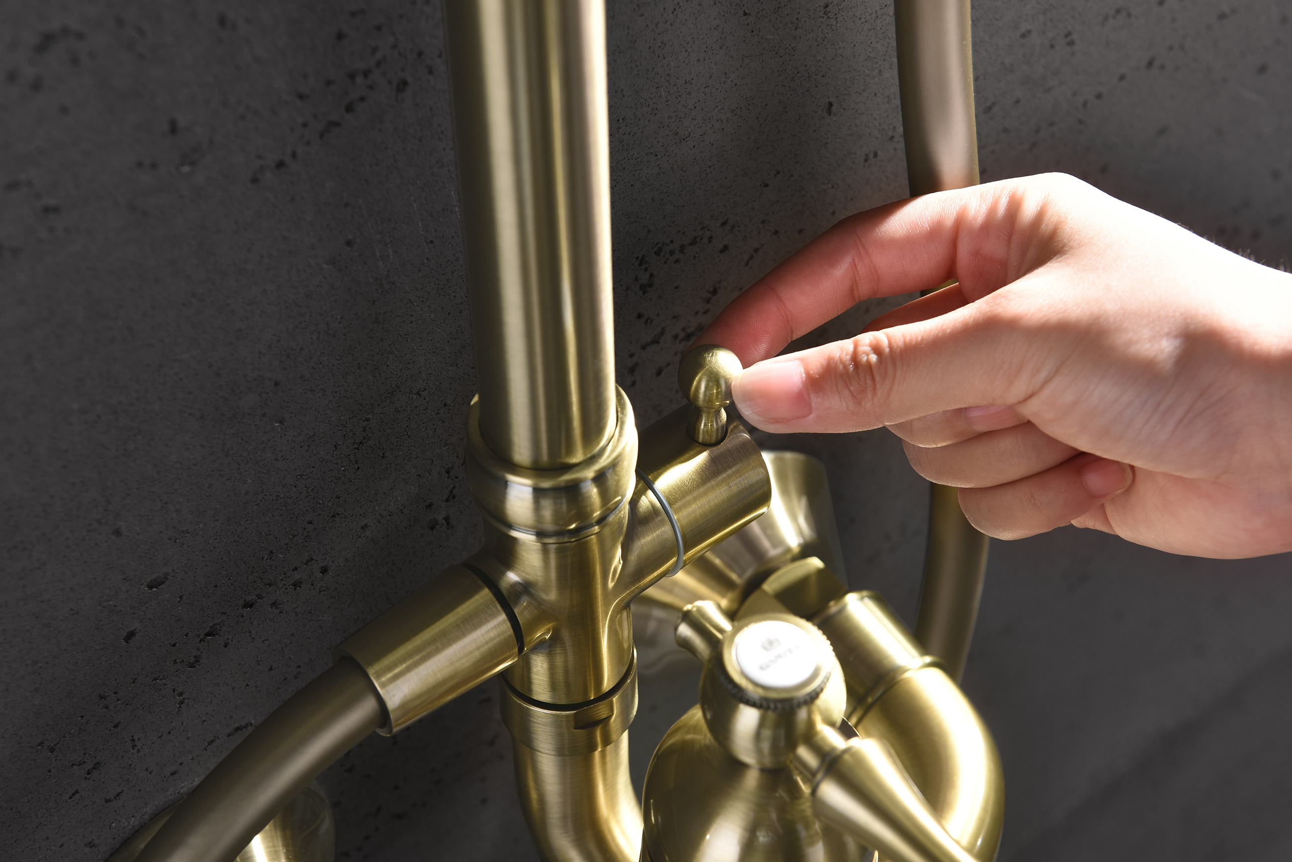 77161-D Душевая система (БРОНЗА) GANZER (4/1шт)