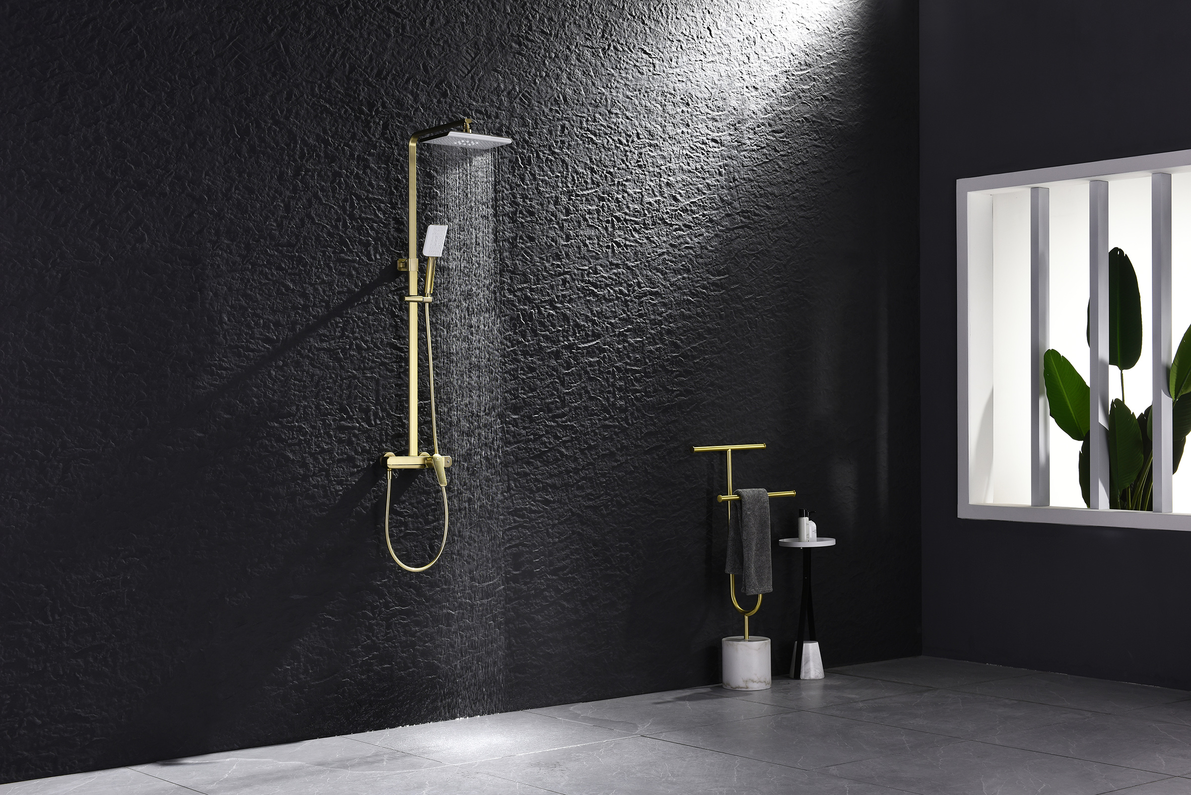 02162-S Душевая система (Мат. Золото) GANZER (5/1шт)