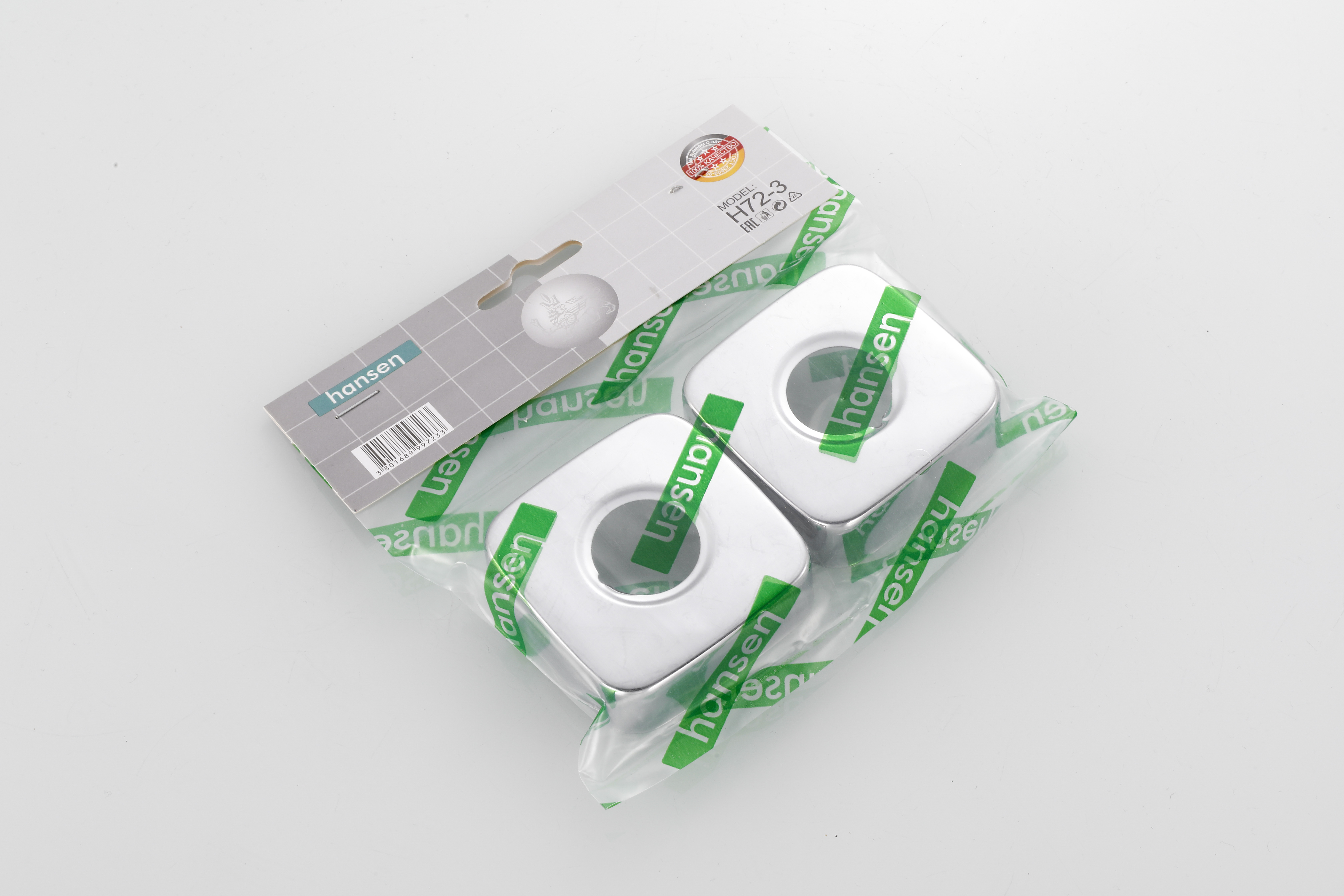 Отражатель КВАДРАТ 3/4  (ГЛУБОКИЙ) HANSEN (300/30пар)