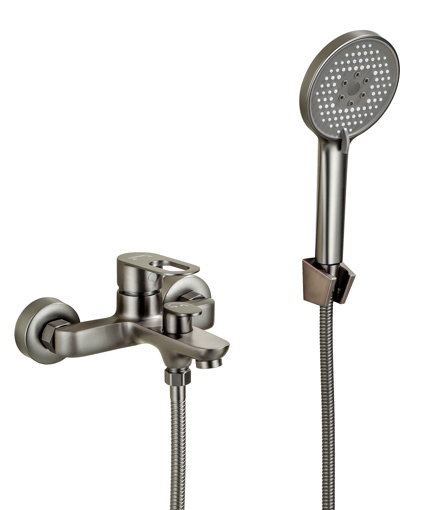 30018-P Смеситель для ванны (ГРАФИТ) HANSEN (10/1шт)