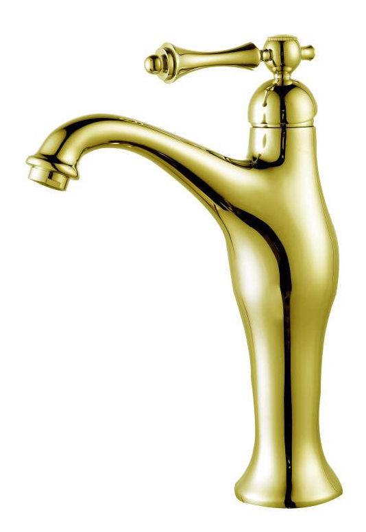 77113-E Смеситель од. для раковины-чаши (ЗОЛОТО)  GANZER  (10/1шт)