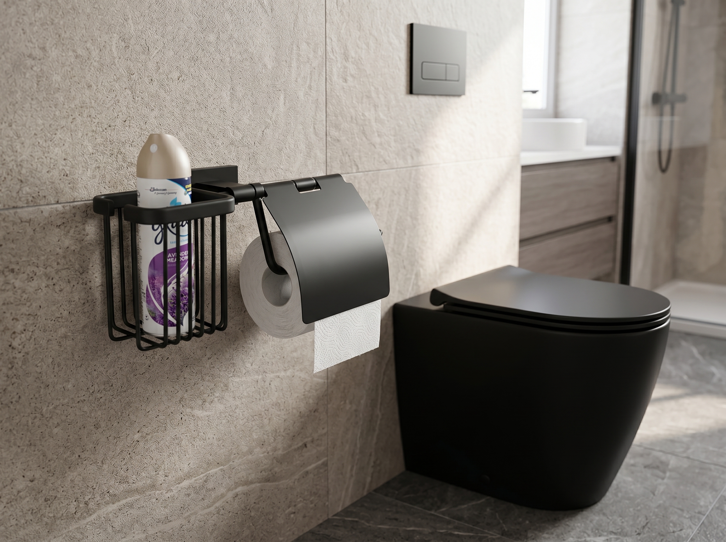 88031R-C Б/держатель+осв. правый (ЧЕРНЫЙ) GANZER (10/1шт)