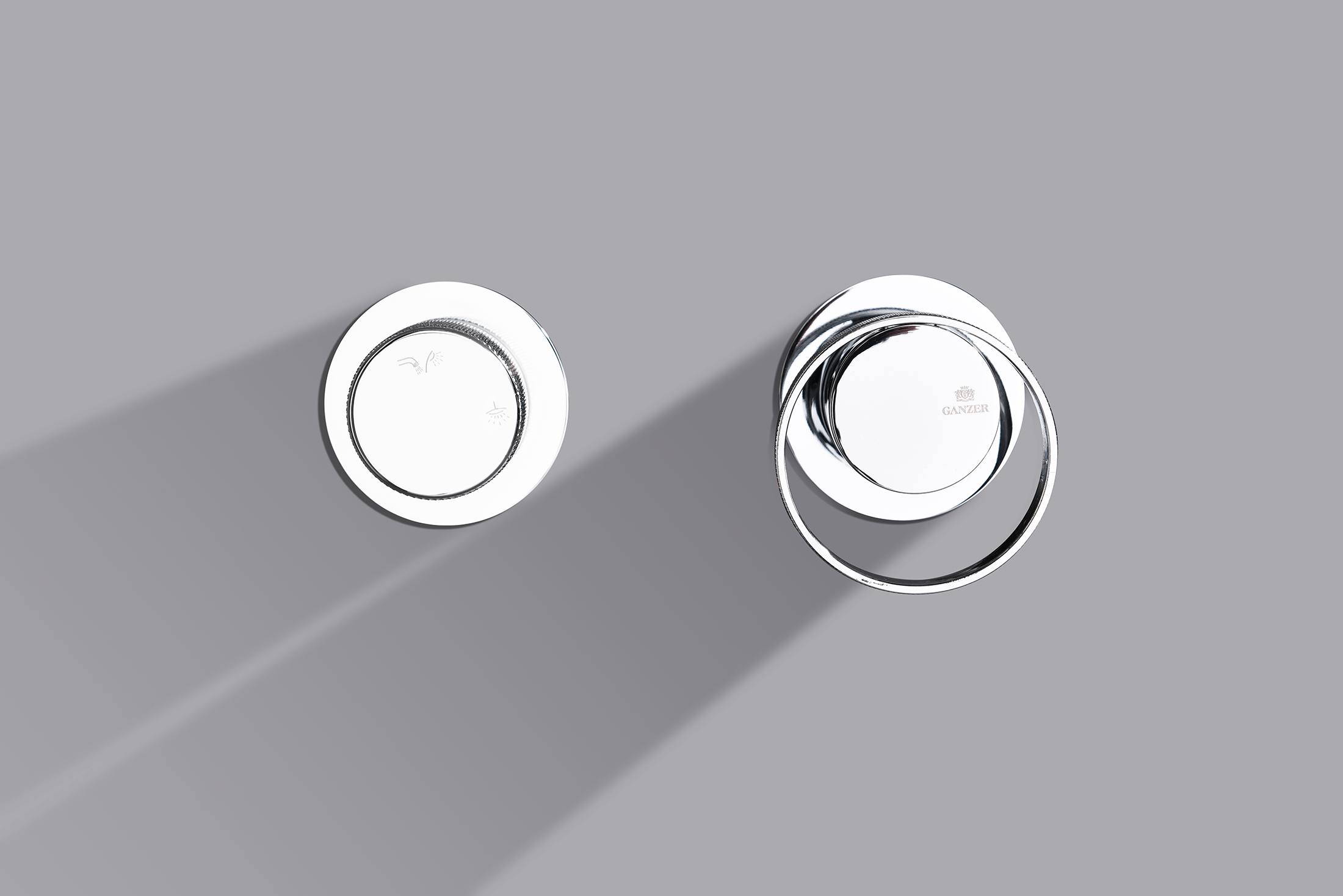 19165 Смеситель встраиваемый для душа с 3-функ. (ХРОМ) GANZER (6/1шт)