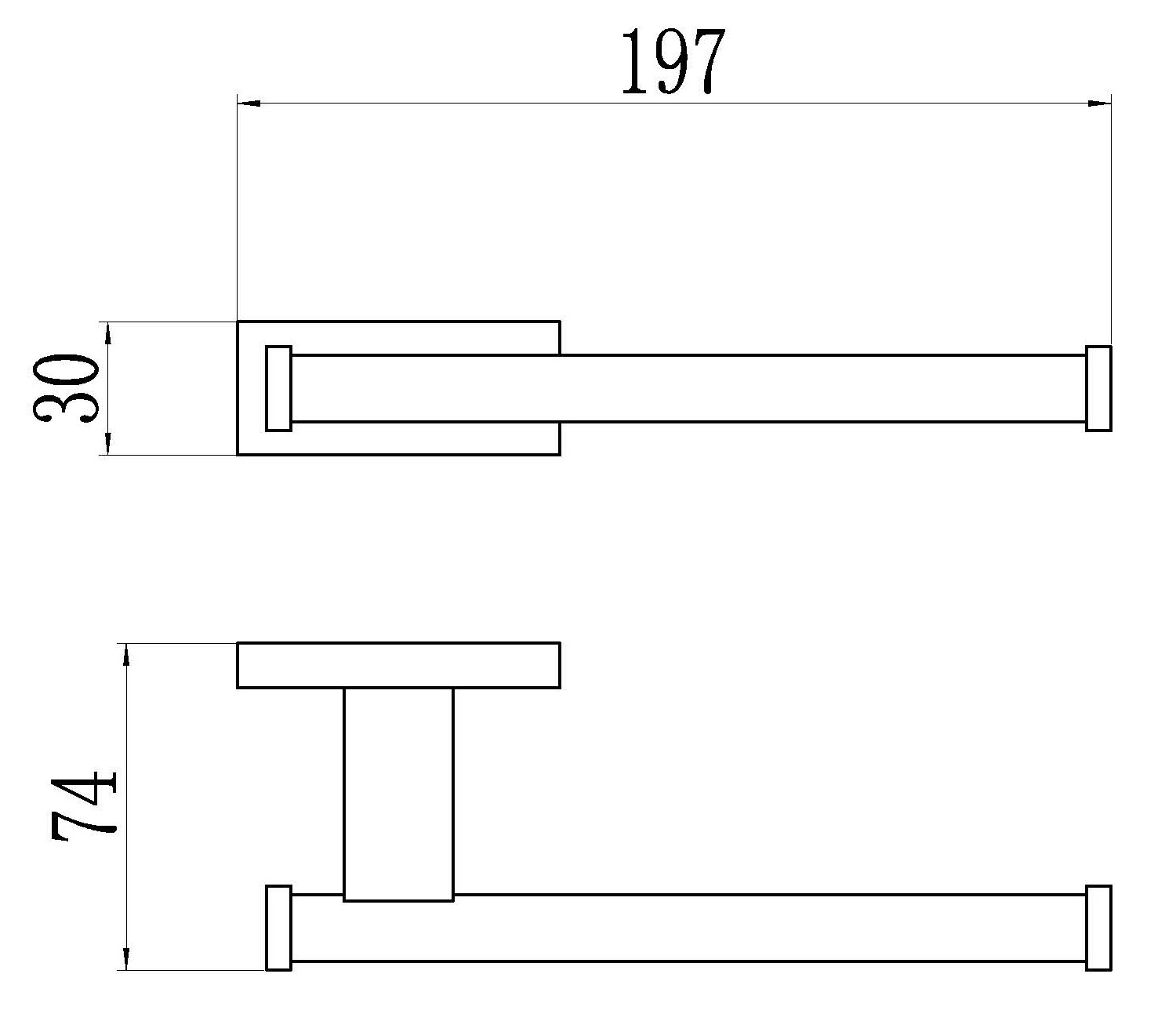 88032-F Б/держатель без крышки (БЕЛЫЙ) GANZER (20/1шт)