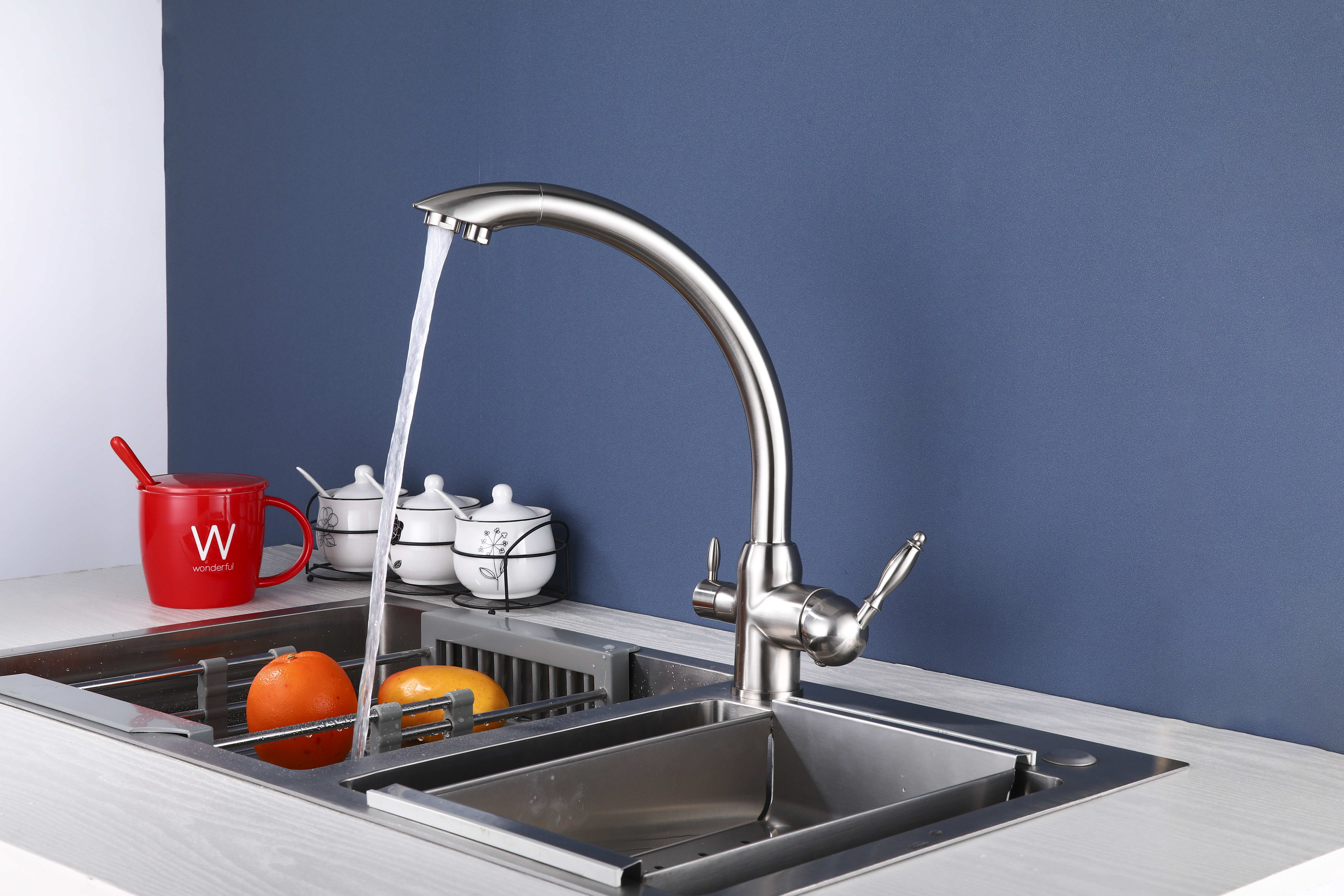 15083-G Смеситель  под. фильт (САТИН) HANSEN  (10/1шт)