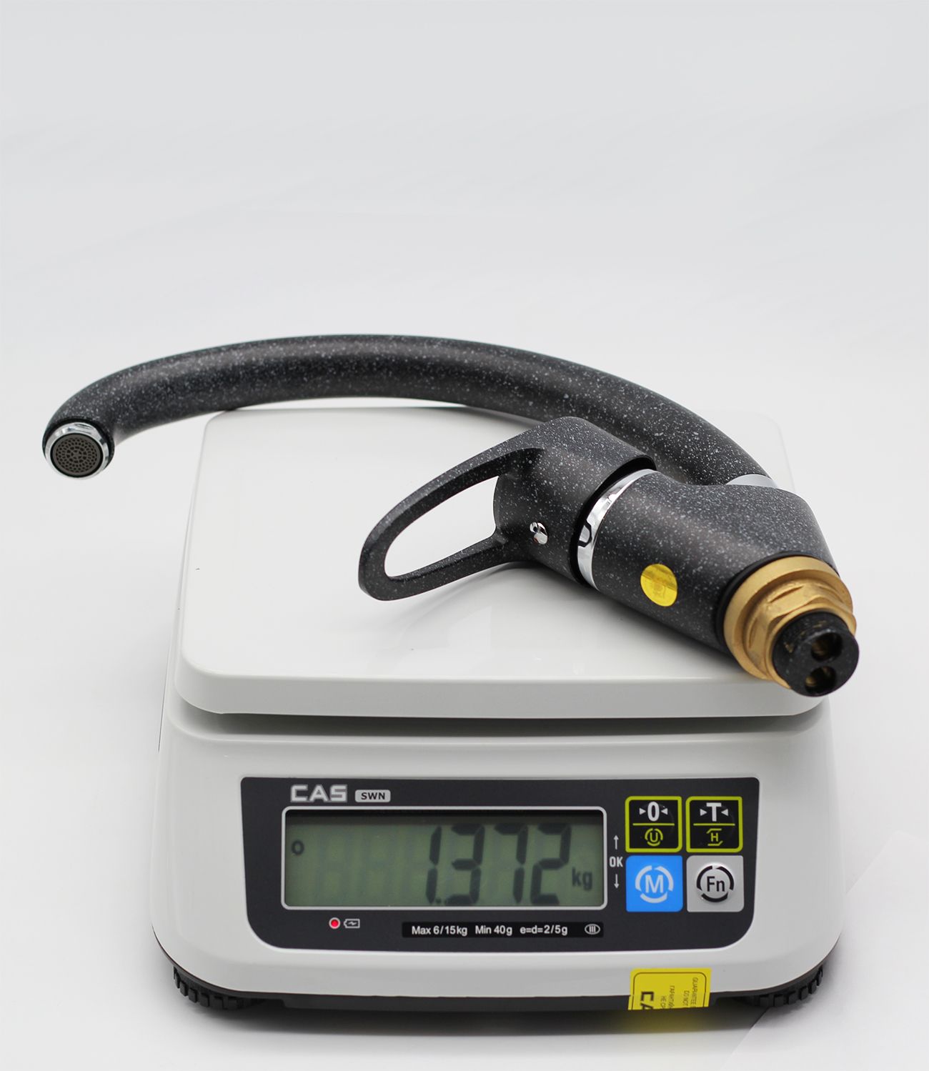 10021-C Смеситель (ЧЕРНЫЙ) для кухни "GANZER" Л/К